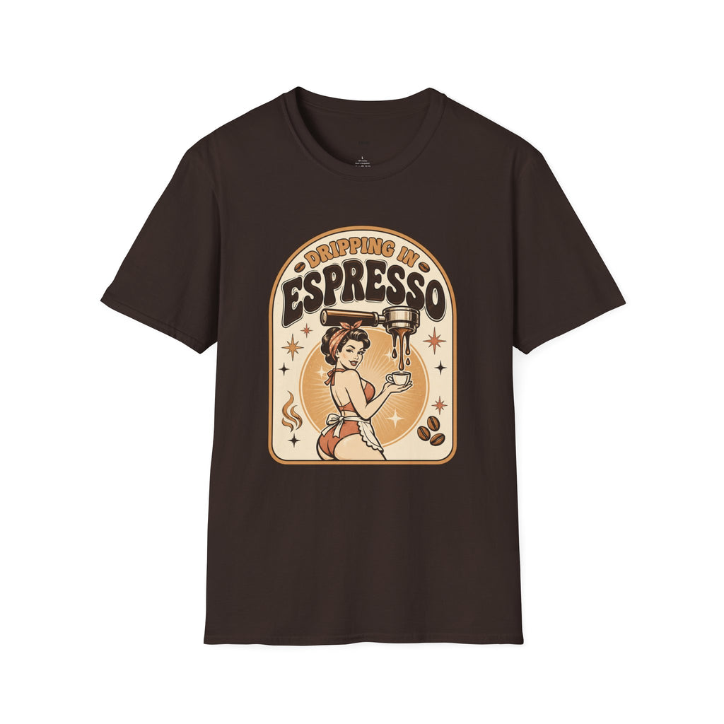 Dripping in Espresso T-Shirt Vintage Design