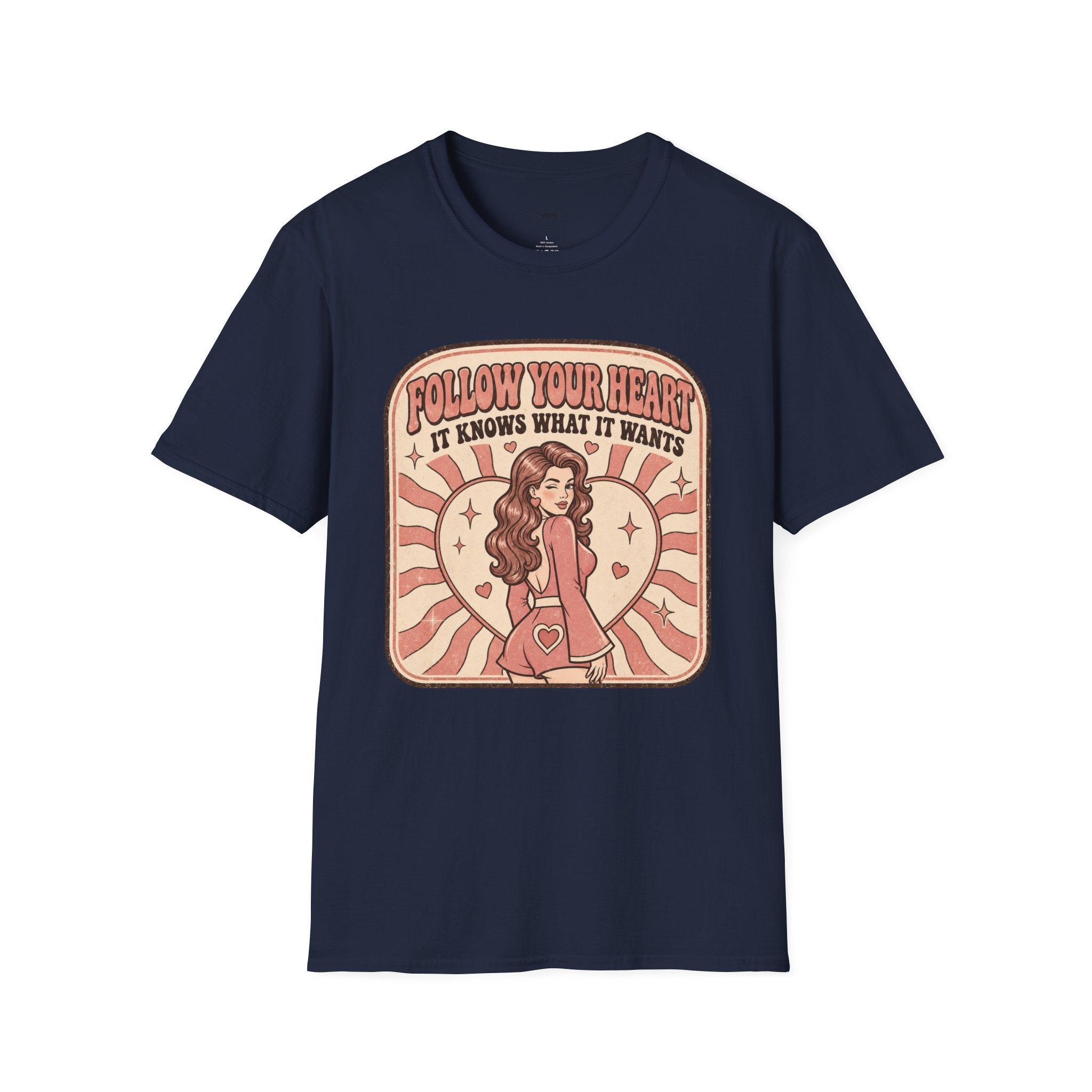 Follow Your Heart T-Shirt Vintage Design