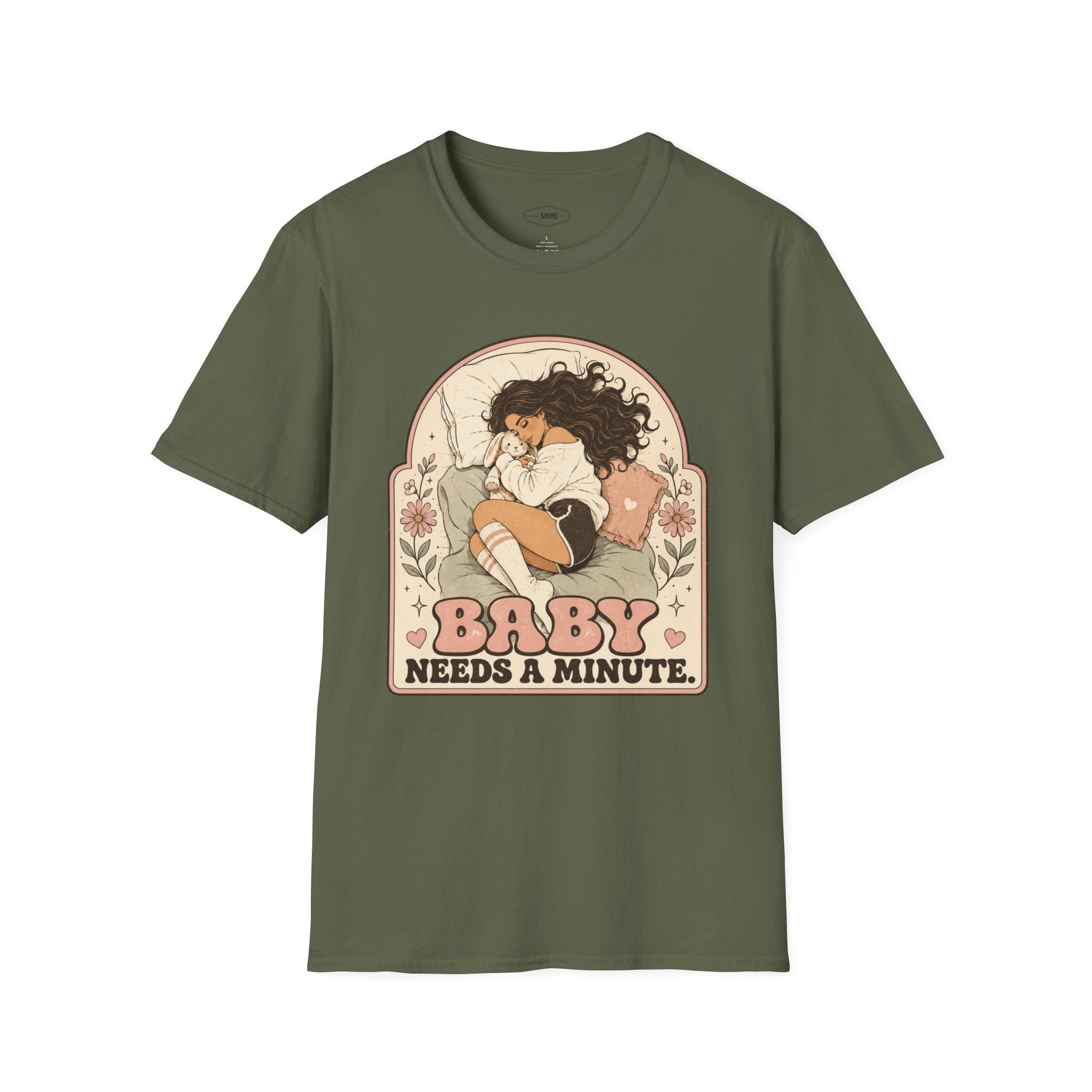 Baby Needs a Minute T-Shirt Vintage Design