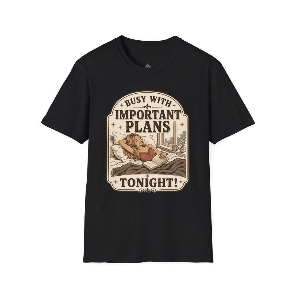 Busy With Important Plans Tonight T-Shirt Vintage Design