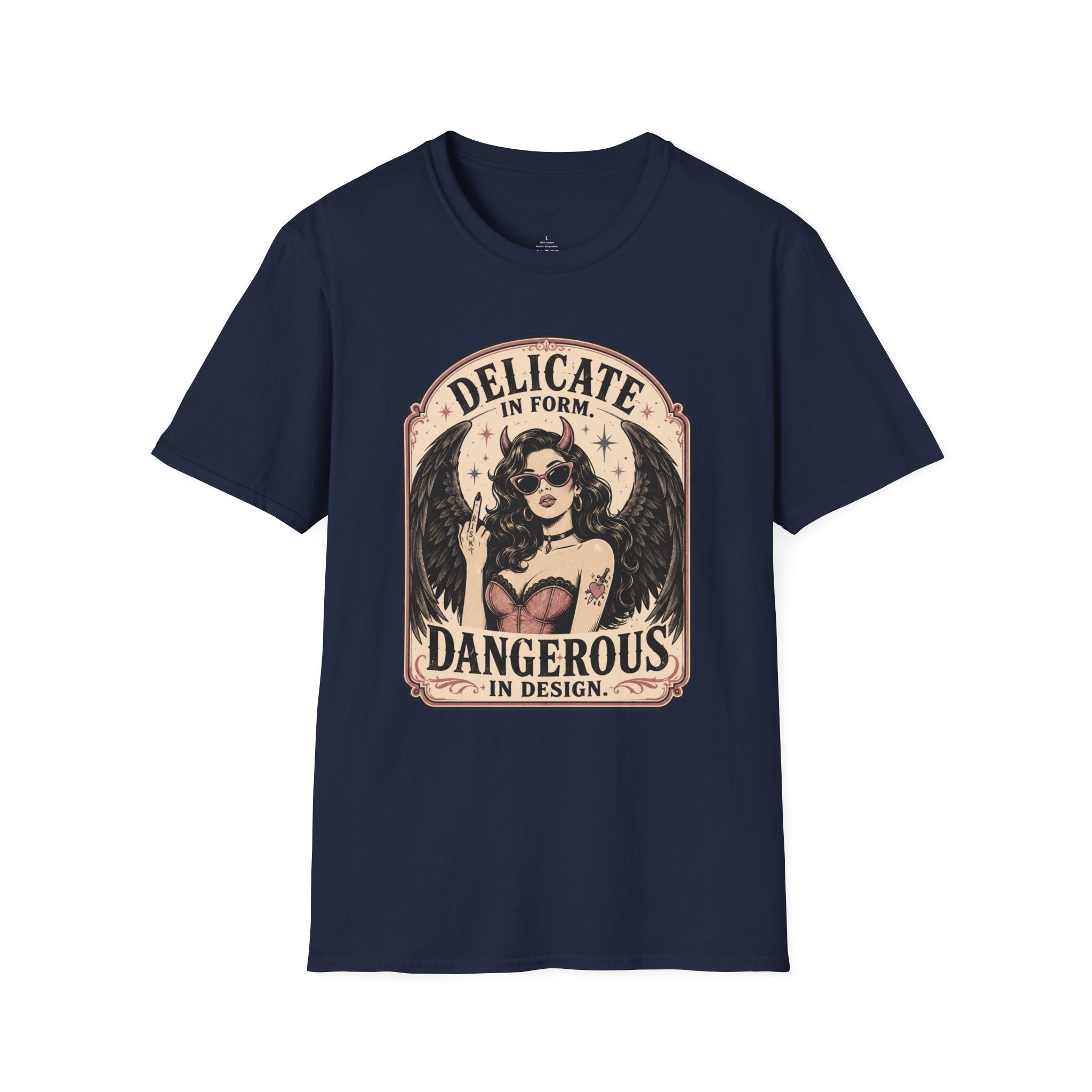 Delicate in Form, Dangerous in Design T-Shirt Vintage Design