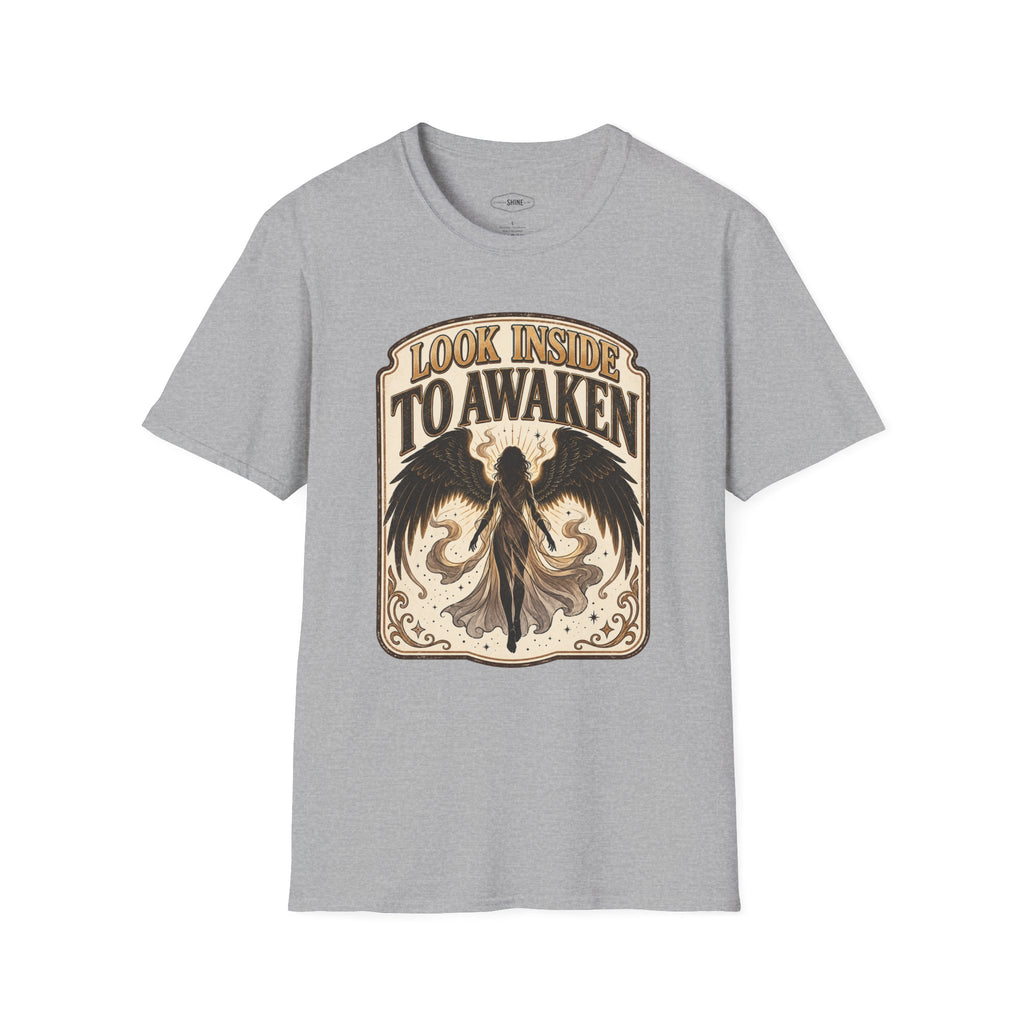 Look Inside to Awaken T-Shirt Vintage Design