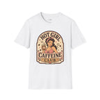 Hot Girl Caffeine Club T-Shirt Vintage Design