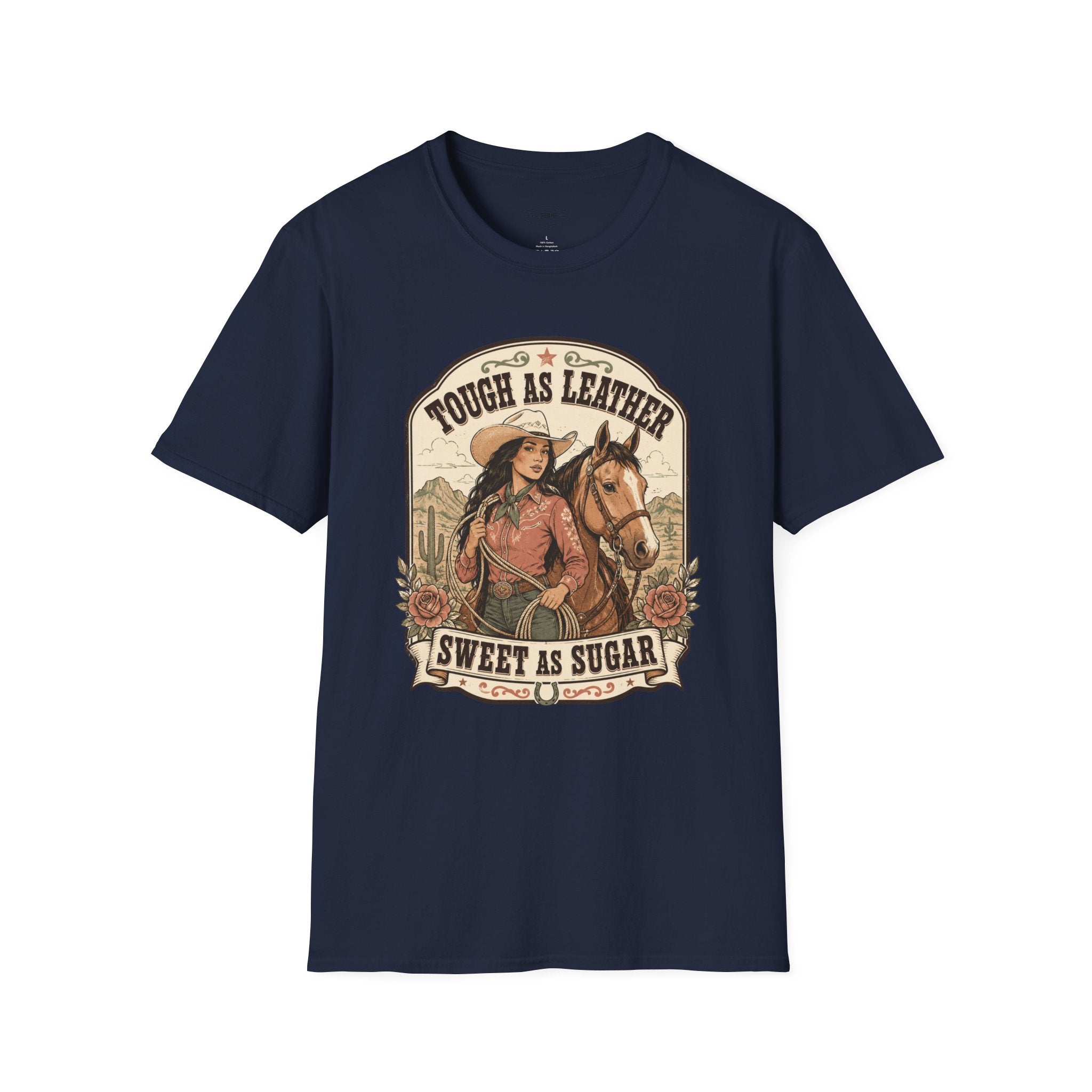 Tough as Leather, Sweet as Sugar T-Shirt Vintage Design
