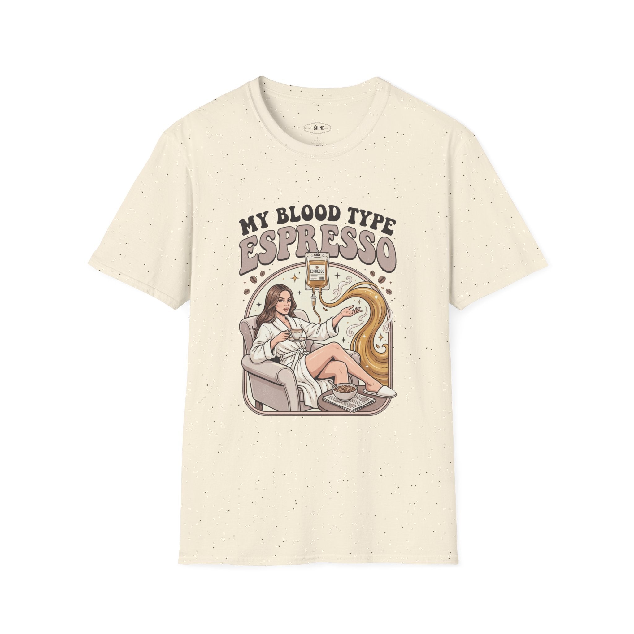 Blood Type Espresso T-Shirt Vintage Design