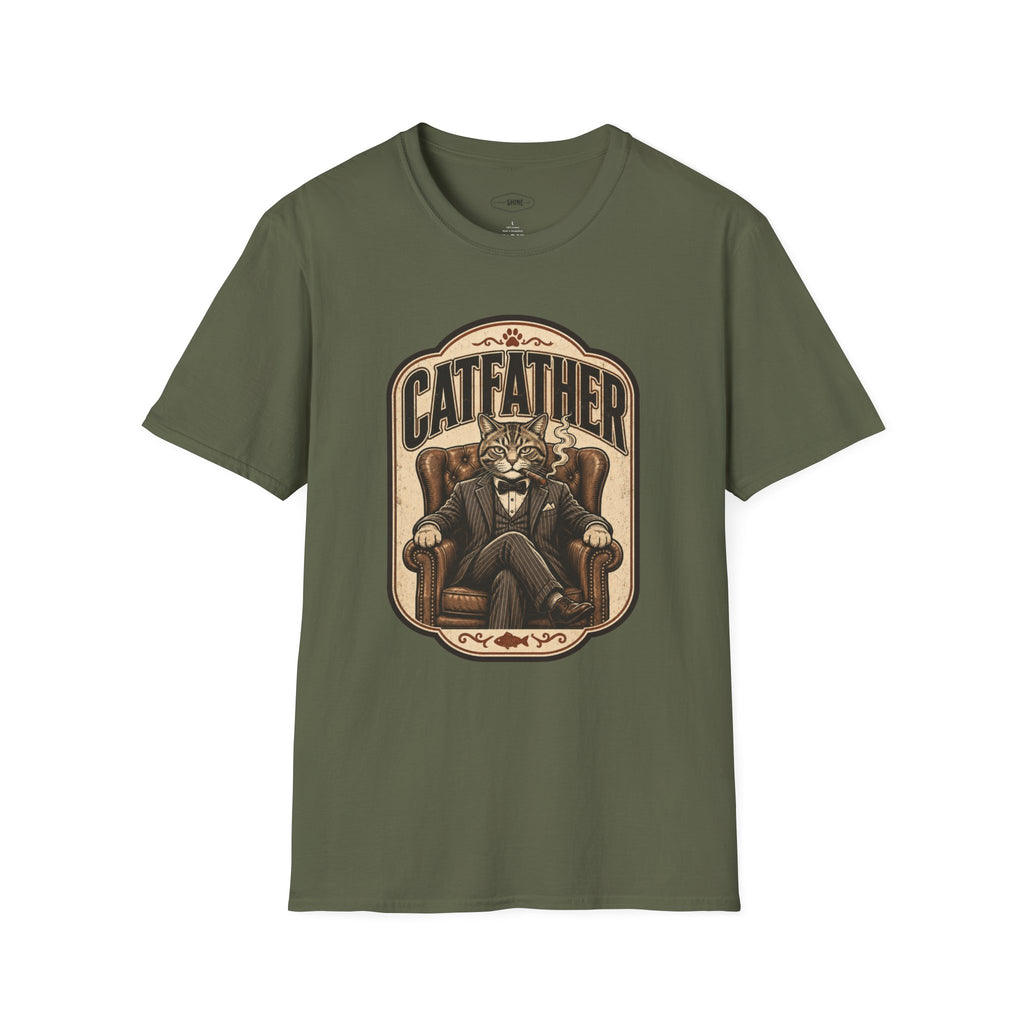 Catfather T-Shirt Vintage Design