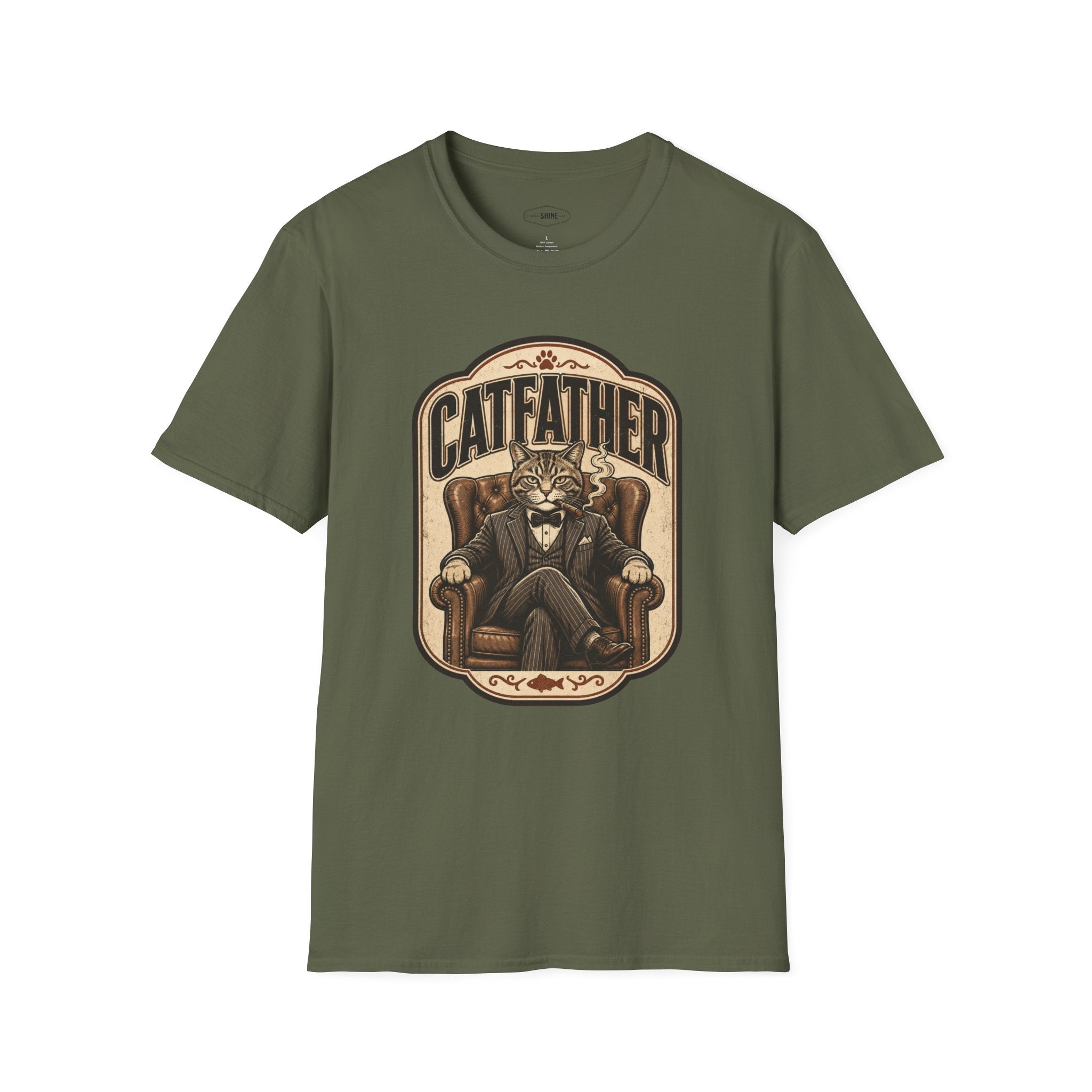 Catfather T-Shirt Vintage Design