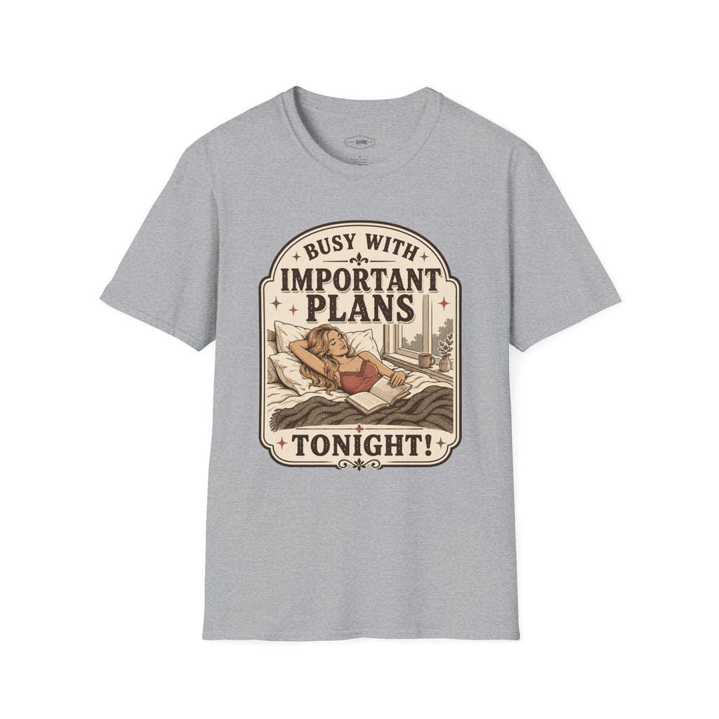 Busy With Important Plans Tonight T-Shirt Vintage Design