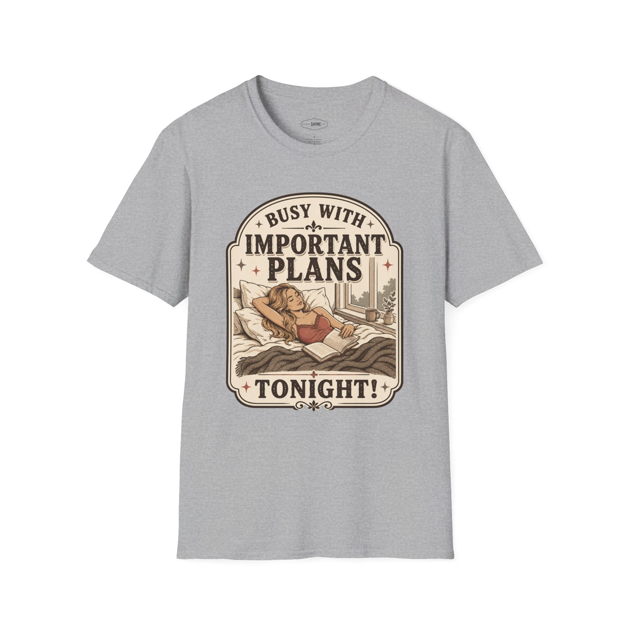 Busy With Important Plans Tonight T-Shirt Vintage Design