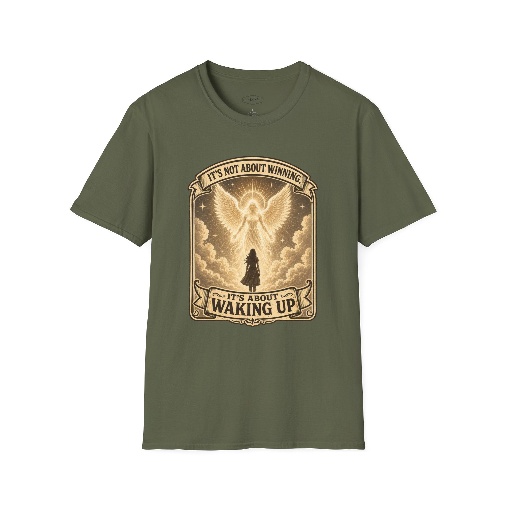 It's Not About Winning, It's About Waking Up T-Shirt Vintage Design