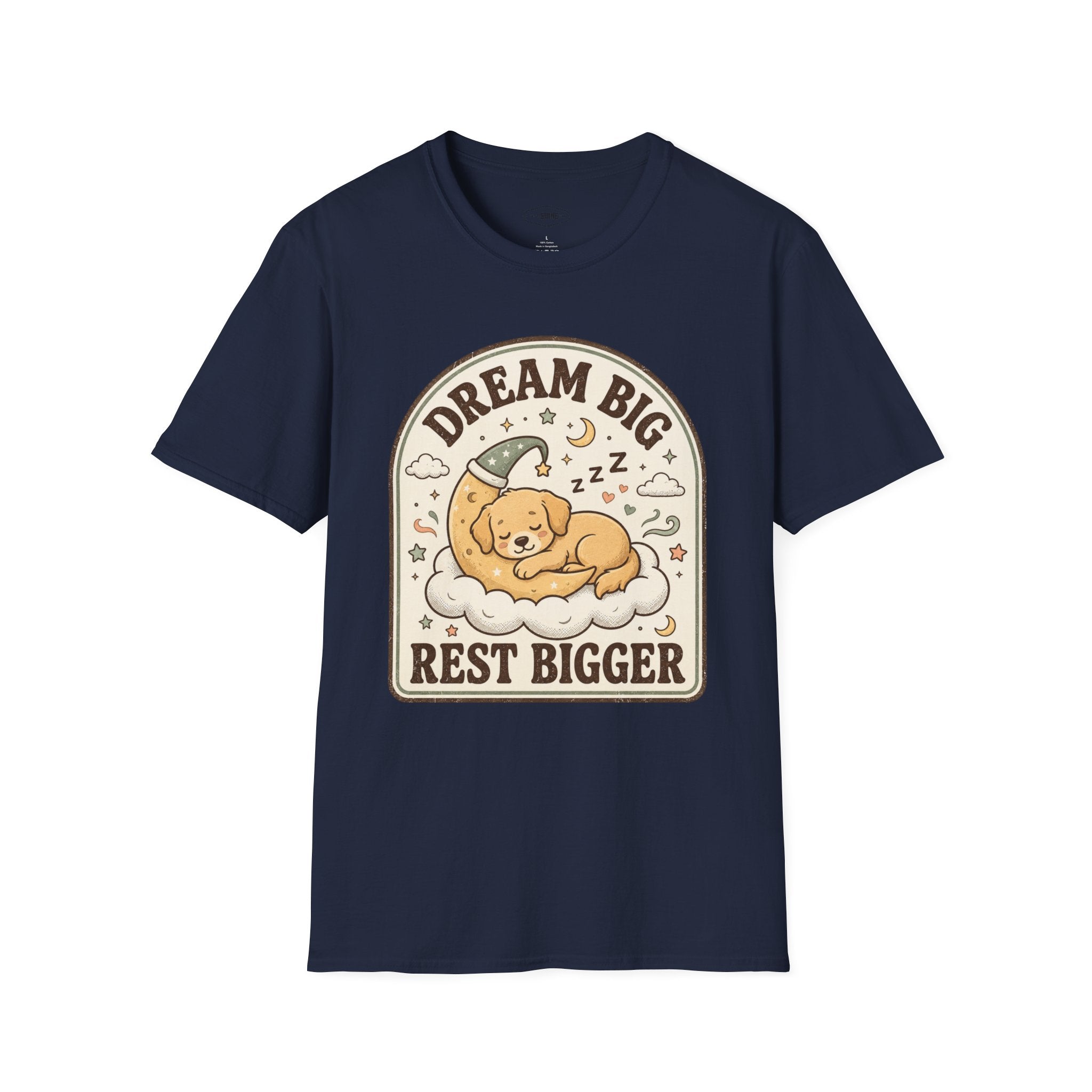 Dream Big Rest Bigger T-Shirt Vintage Design