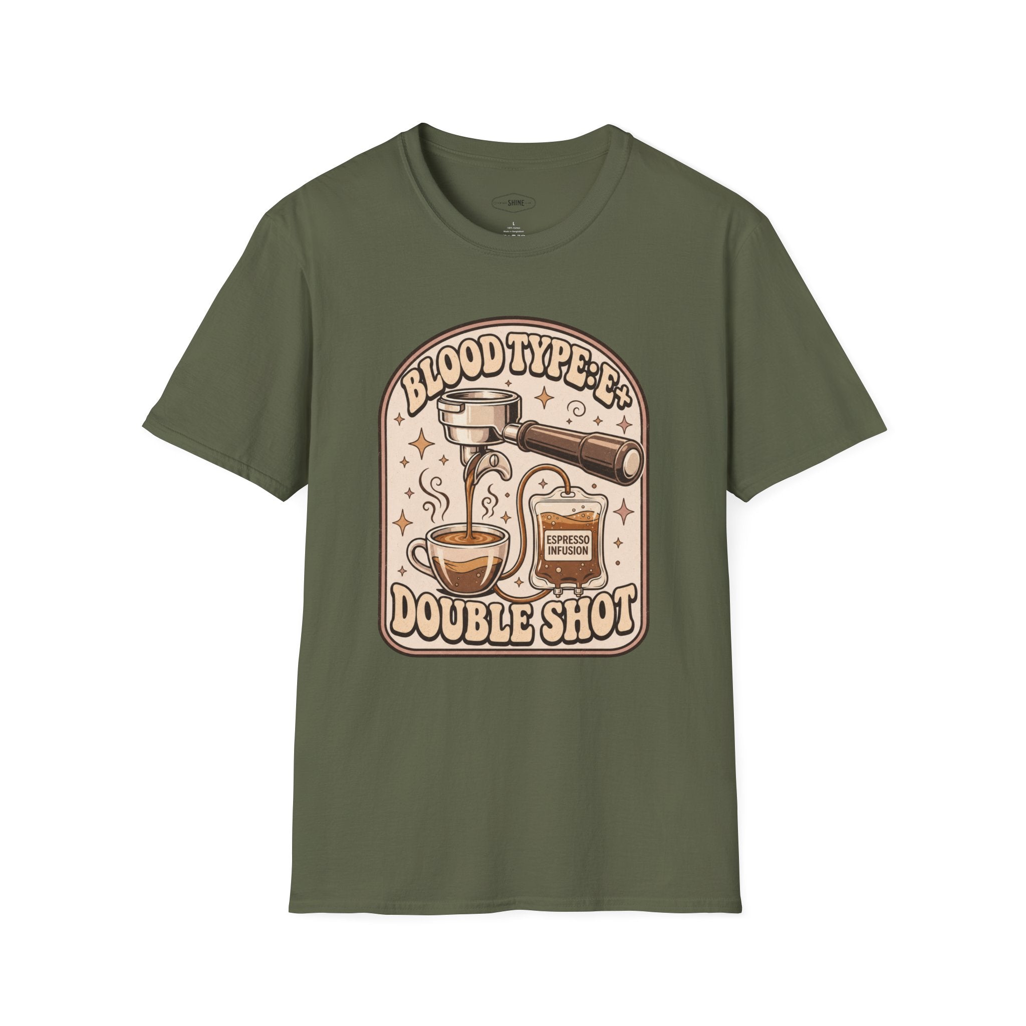 Blood Type: Double Shot T-Shirt Vintage Design