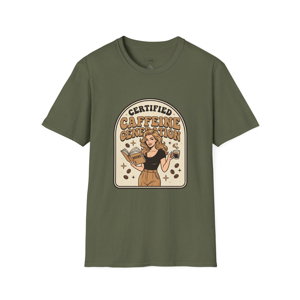 Certified Caffeine Generation T-Shirt Vintage Design