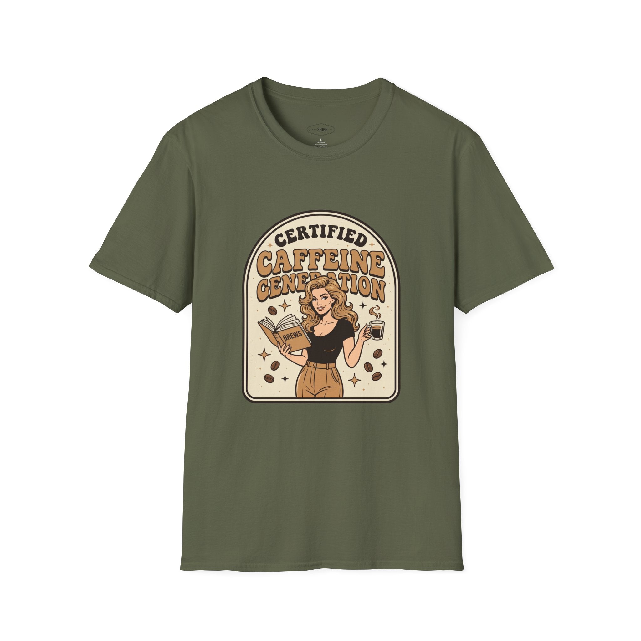 Certified Caffeine Generation T-Shirt Vintage Design