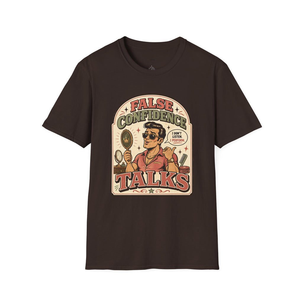 False Confidence Talks T-Shirt Vintage Design