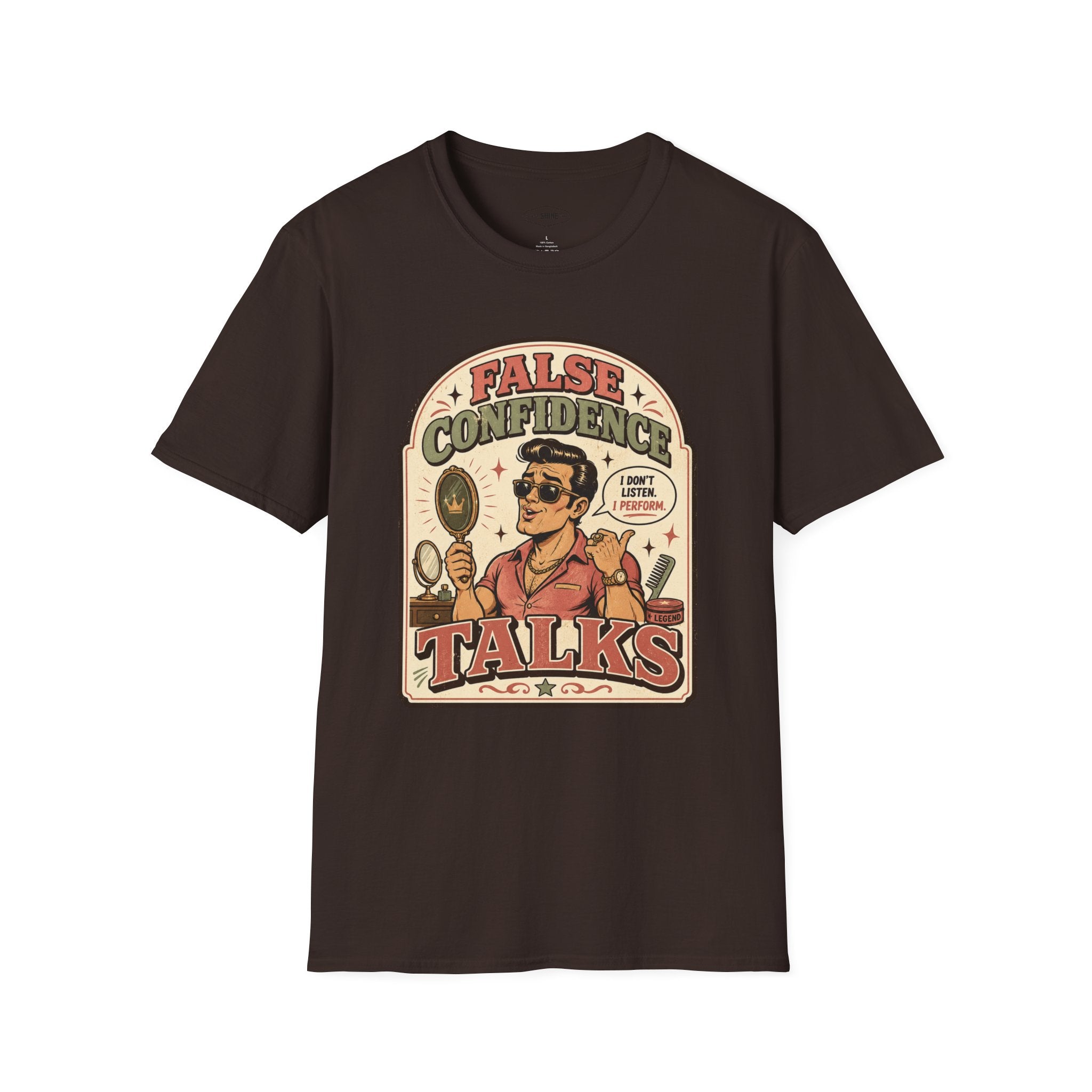 False Confidence Talks T-Shirt Vintage Design