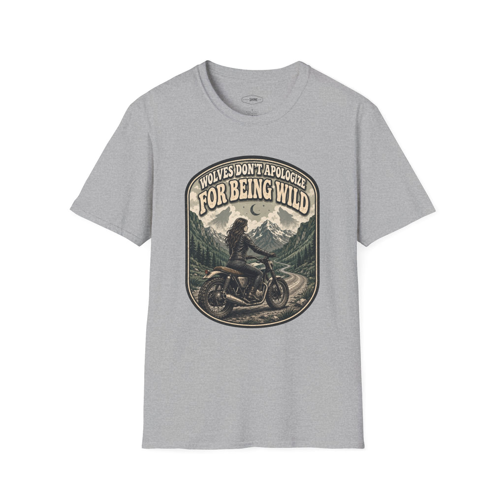 Wolves Don't Apologize for Being Wild T-Shirt Vintage Design