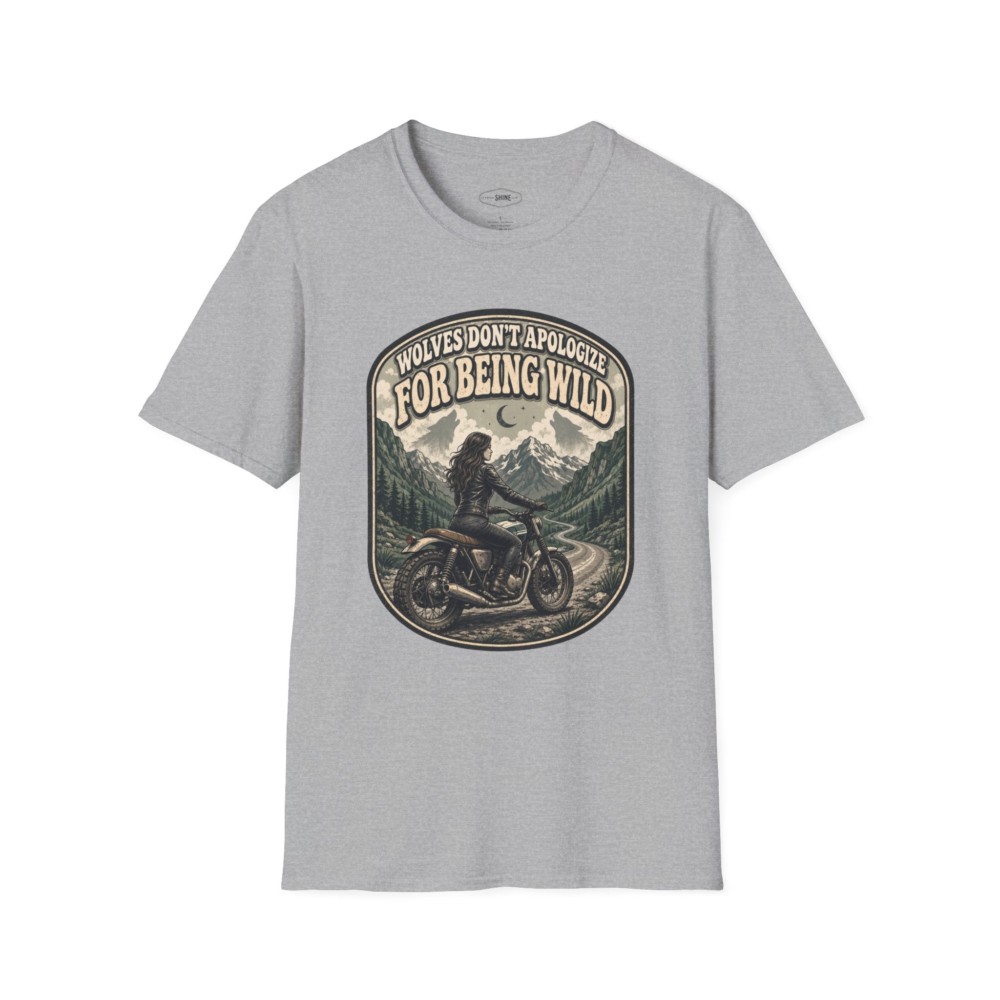 Wolves Don't Apologize for Being Wild T-Shirt Vintage Design