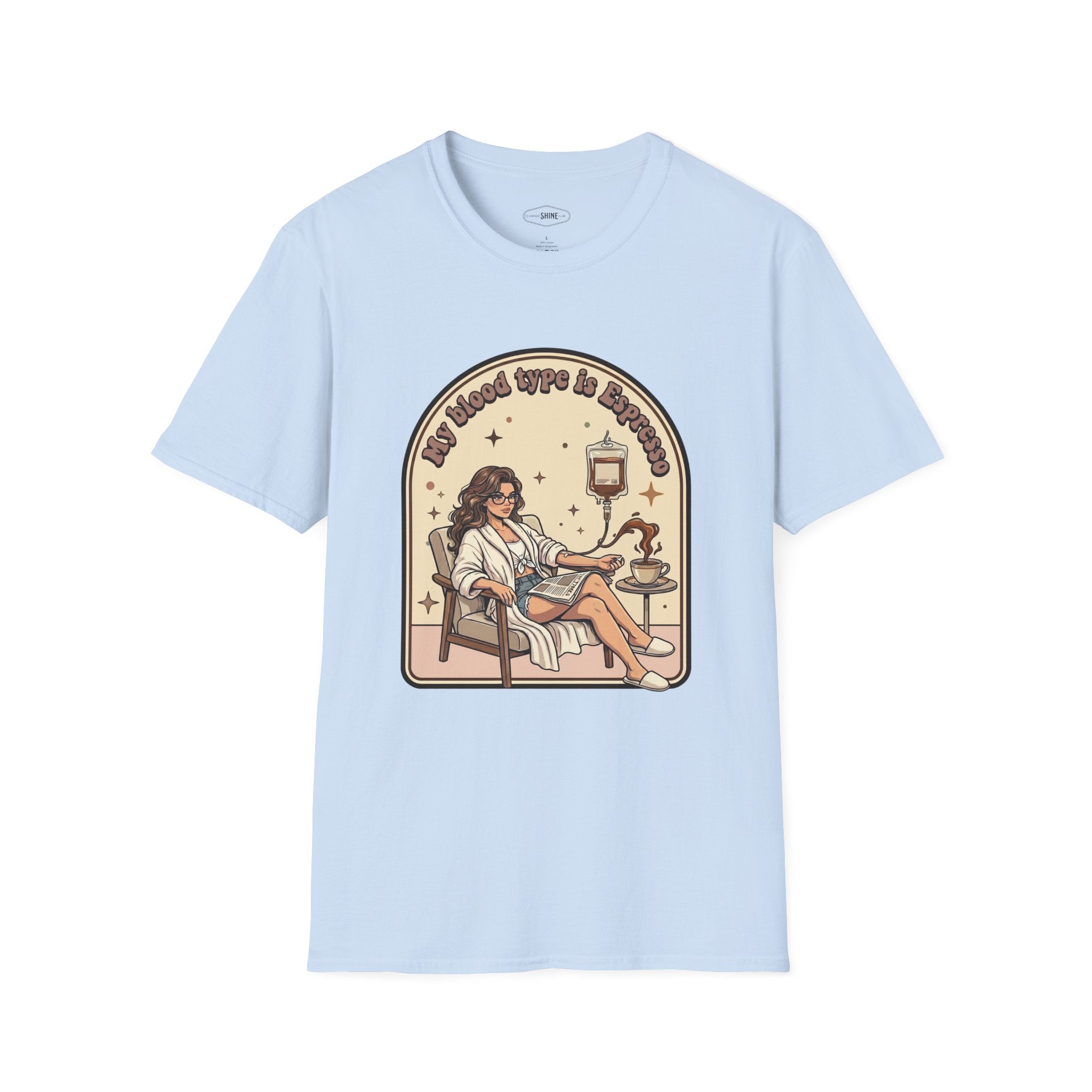 My Blood Type Is Espresso T-Shirt Vintage Design