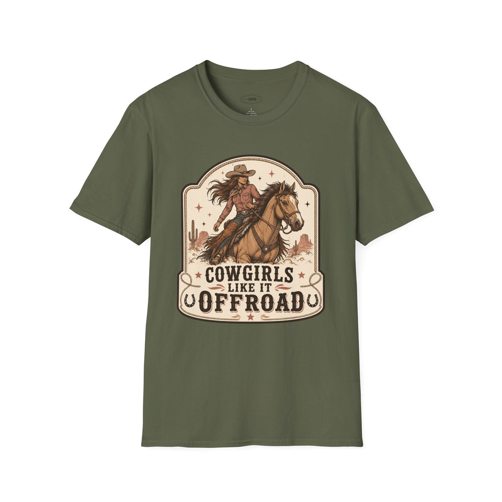 Cowgirls Like It Offroad T-Shirt Vintage Design