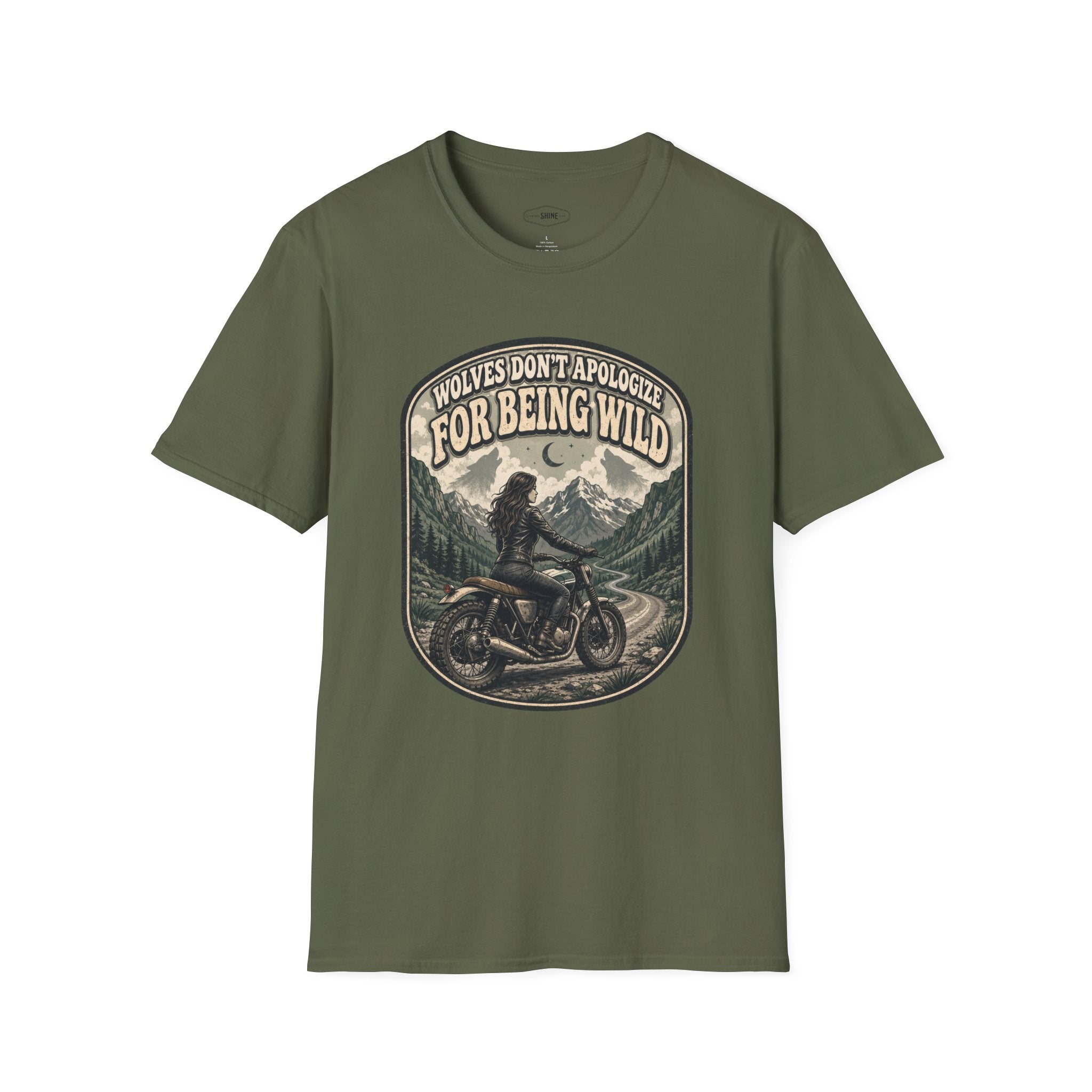 Wolves Don't Apologize for Being Wild T-Shirt Vintage Design