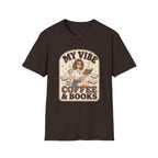My Vibe Coffee & Books T-Shirt Vintage Design