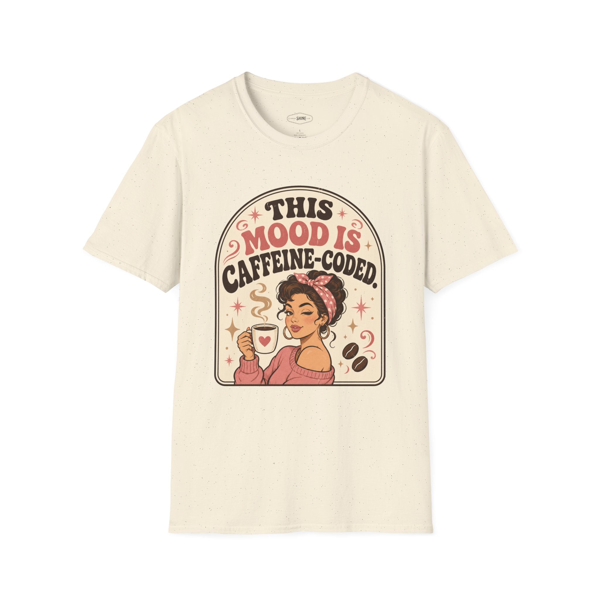 This Mood Is Caffeine-Coded T-Shirt Vintage Design