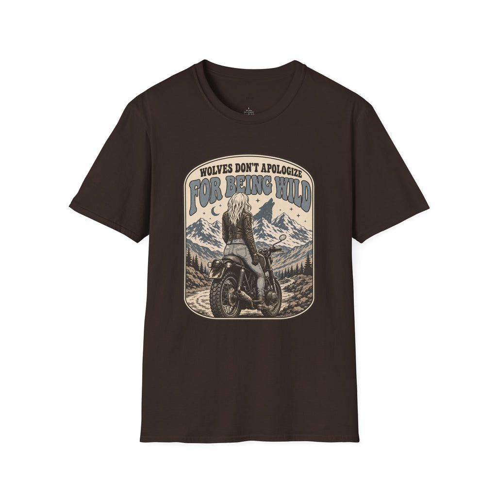 Wolves Don't Apologize for Being Wild T-Shirt Vintage Design