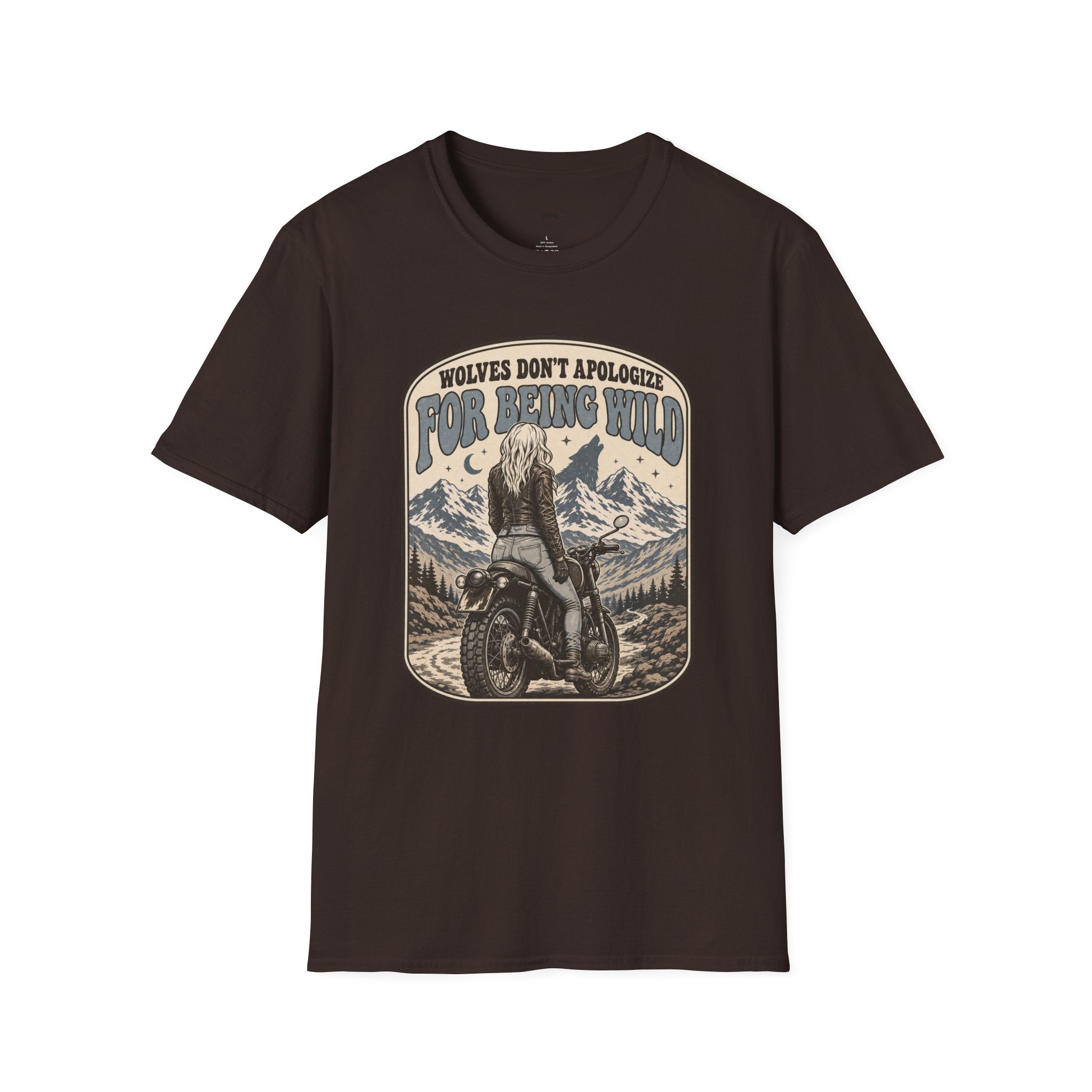 Wolves Don't Apologize for Being Wild T-Shirt Vintage Design
