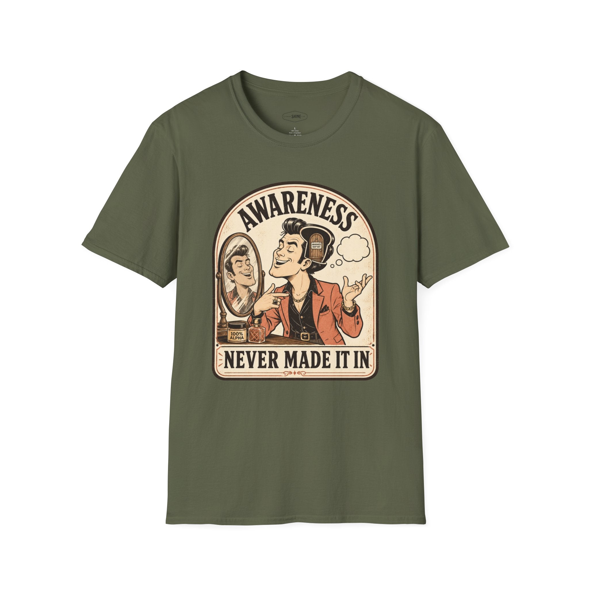 Awareness Never Made It In T-Shirt Vintage Design