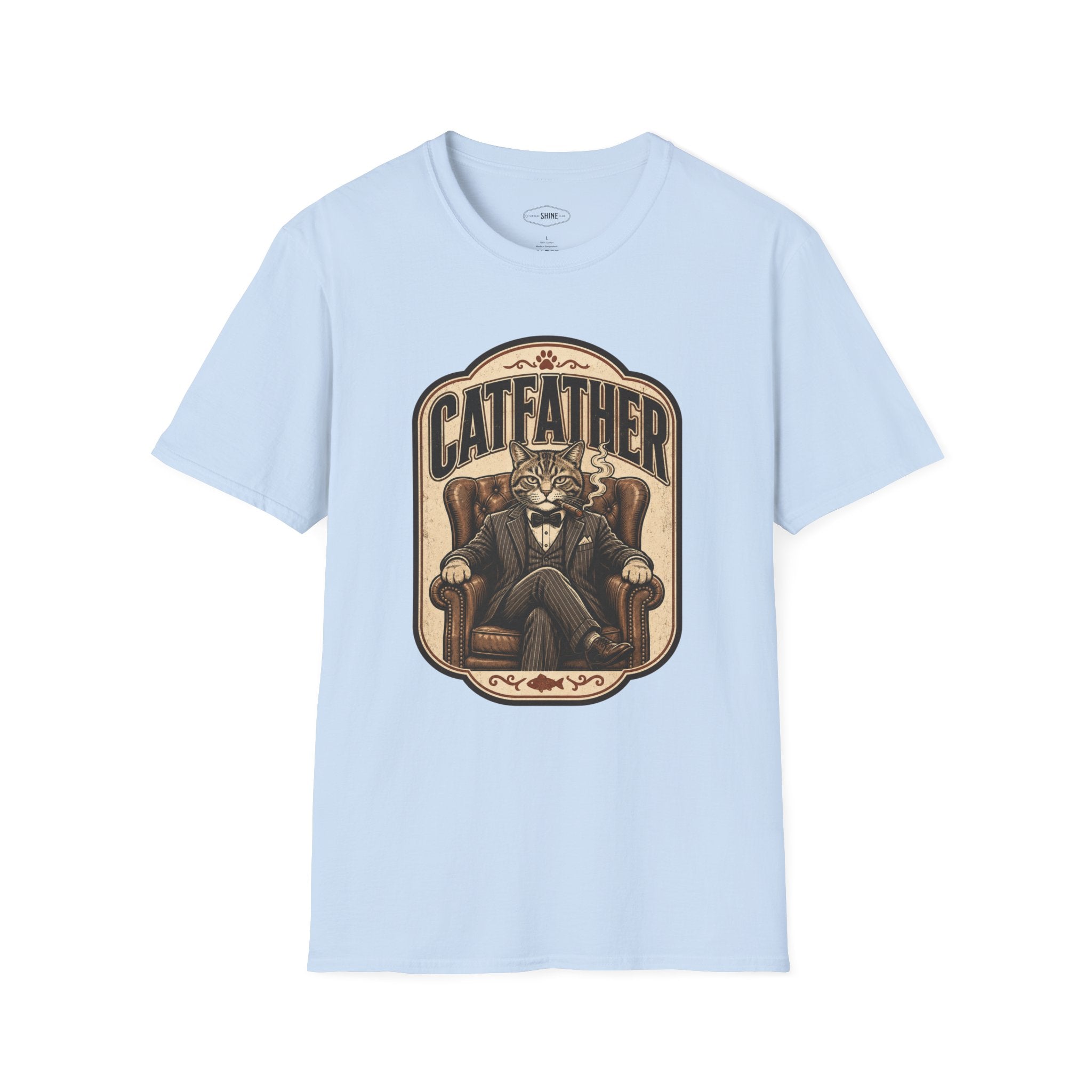 Catfather T-Shirt Vintage Design