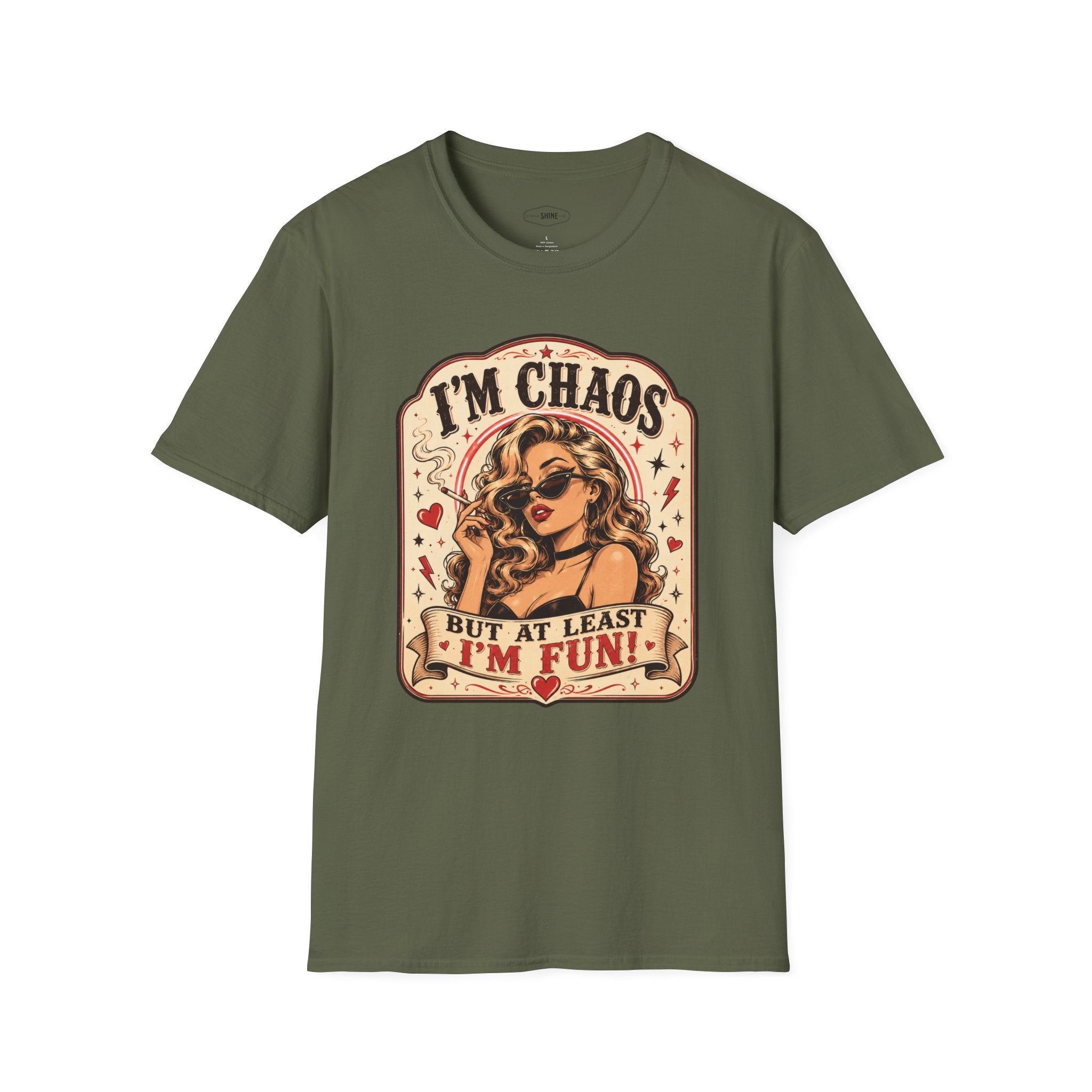 I'm Chaos but At Least I'm Fun T-Shirt Vintage Design