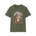 Espresso Makes Me Dangerous T-Shirt Vintage Design