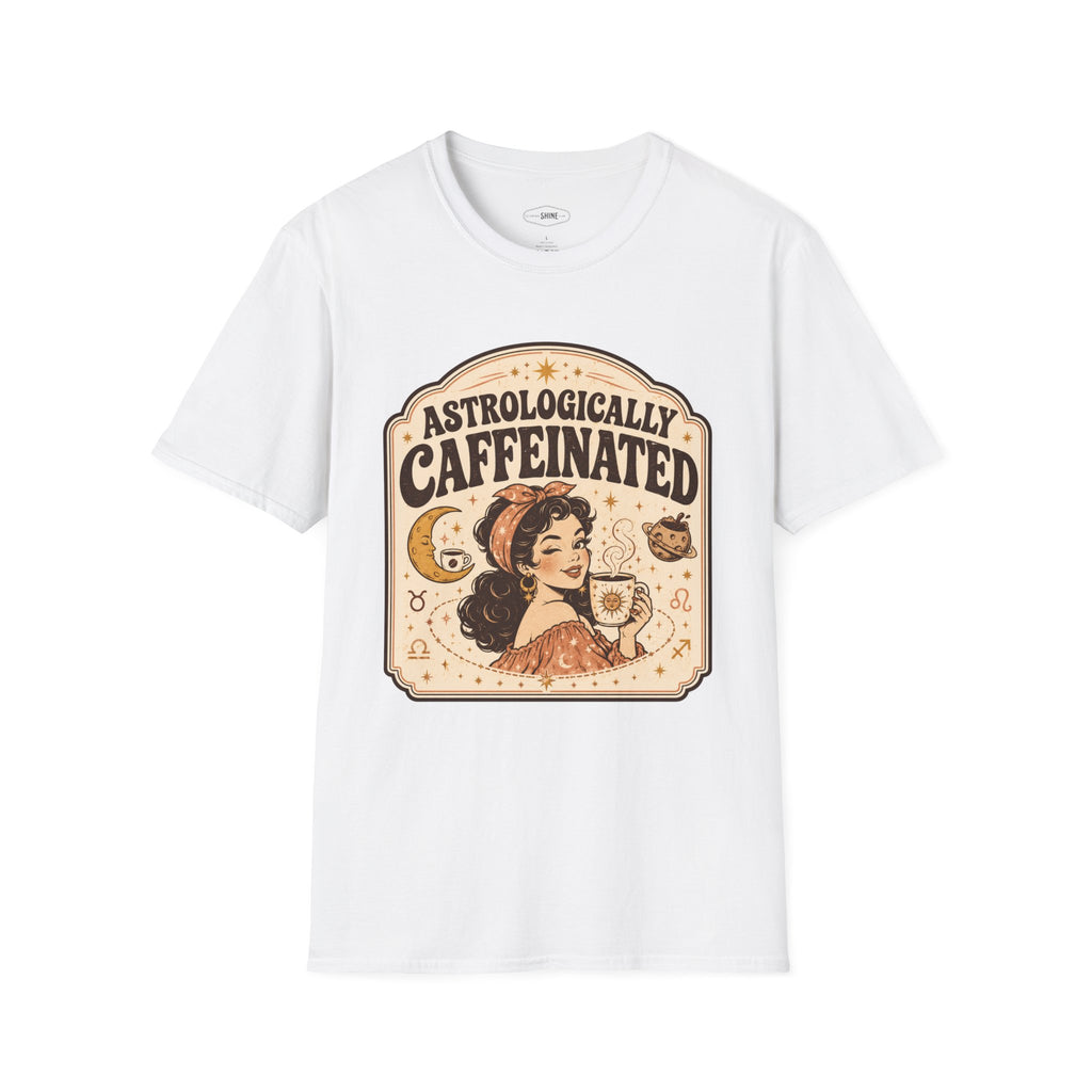 Astrologically Caffeinated T-Shirt Vintage Design
