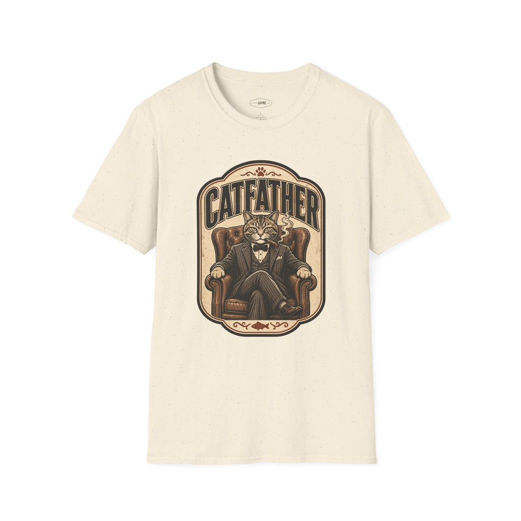 Catfather T-Shirt Vintage Design