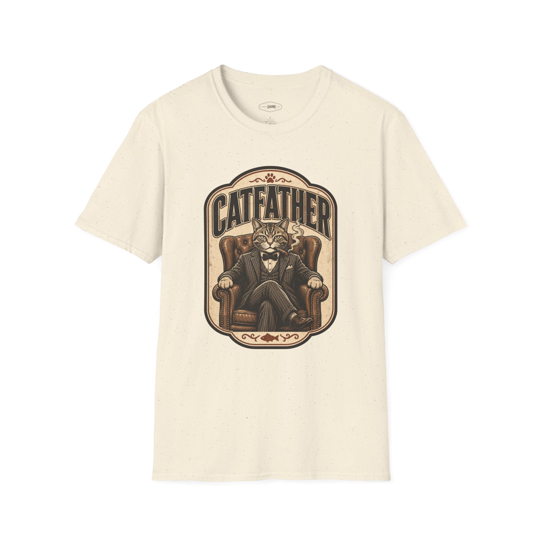 Catfather T-Shirt Vintage Design