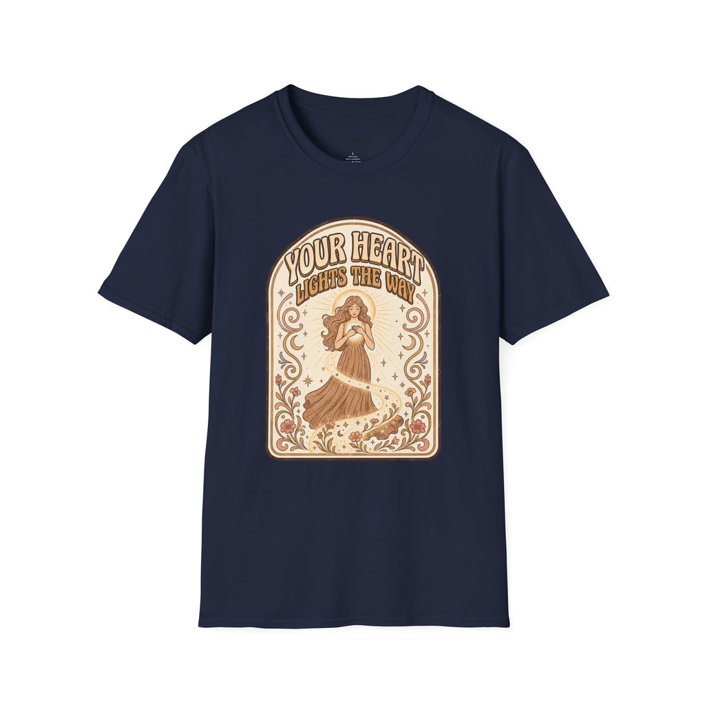 Your Heart Lights the Way T-Shirt Vintage Design