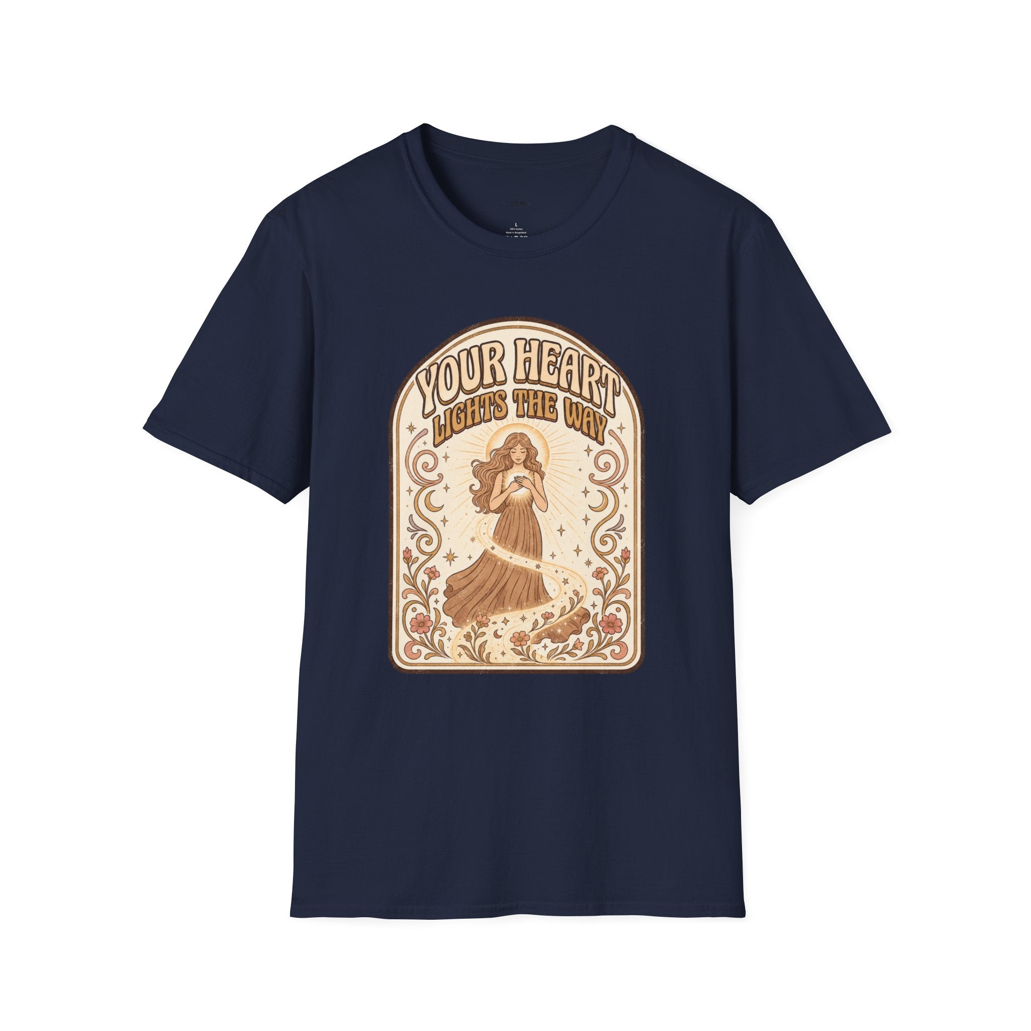 Your Heart Lights the Way T-Shirt Vintage Design
