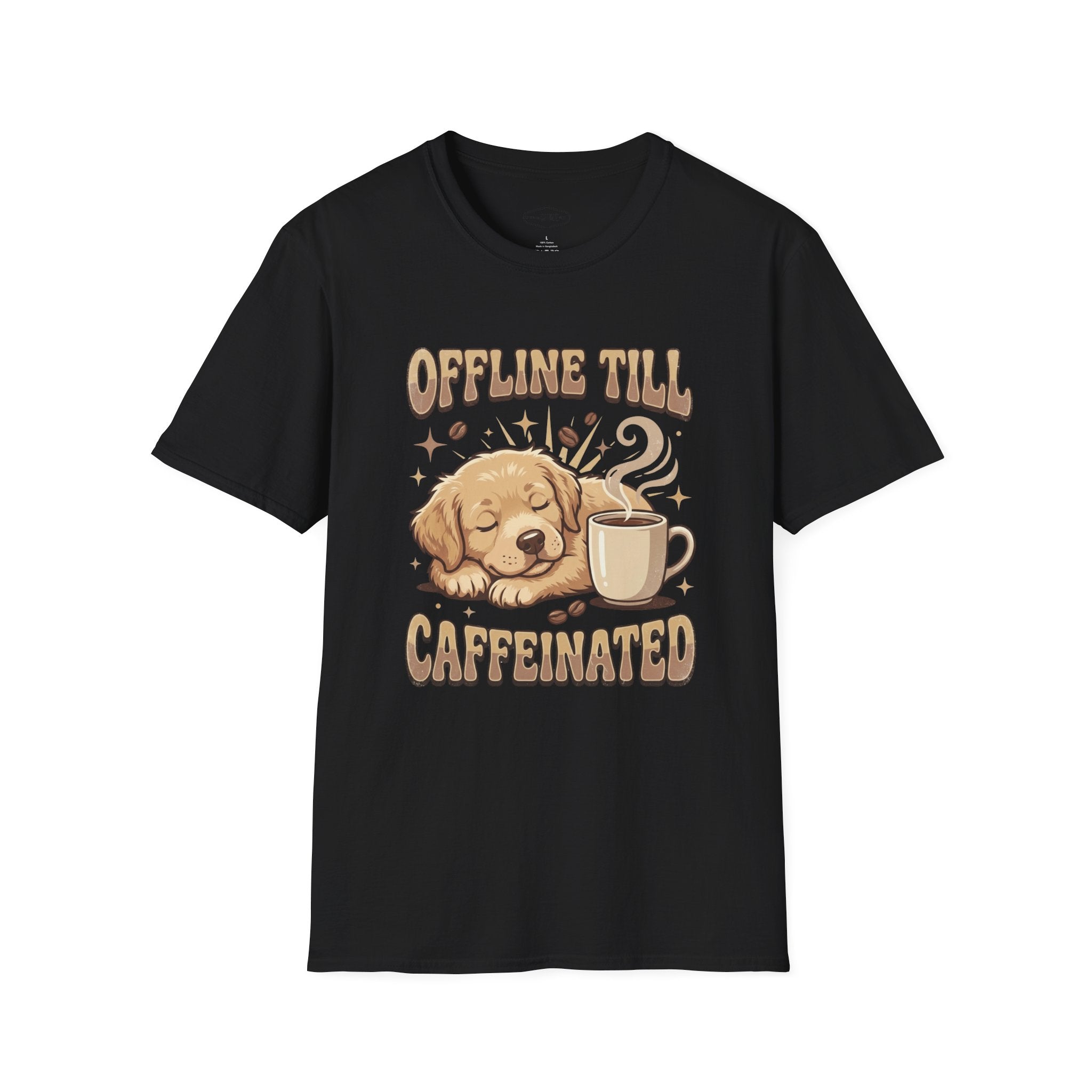 Offline Till Caffeinated T-Shirt Vintage Design