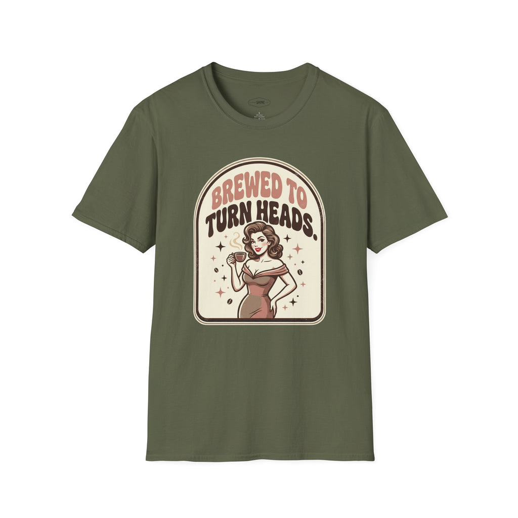 Brewed to Turn Heads T-Shirt Vintage Design