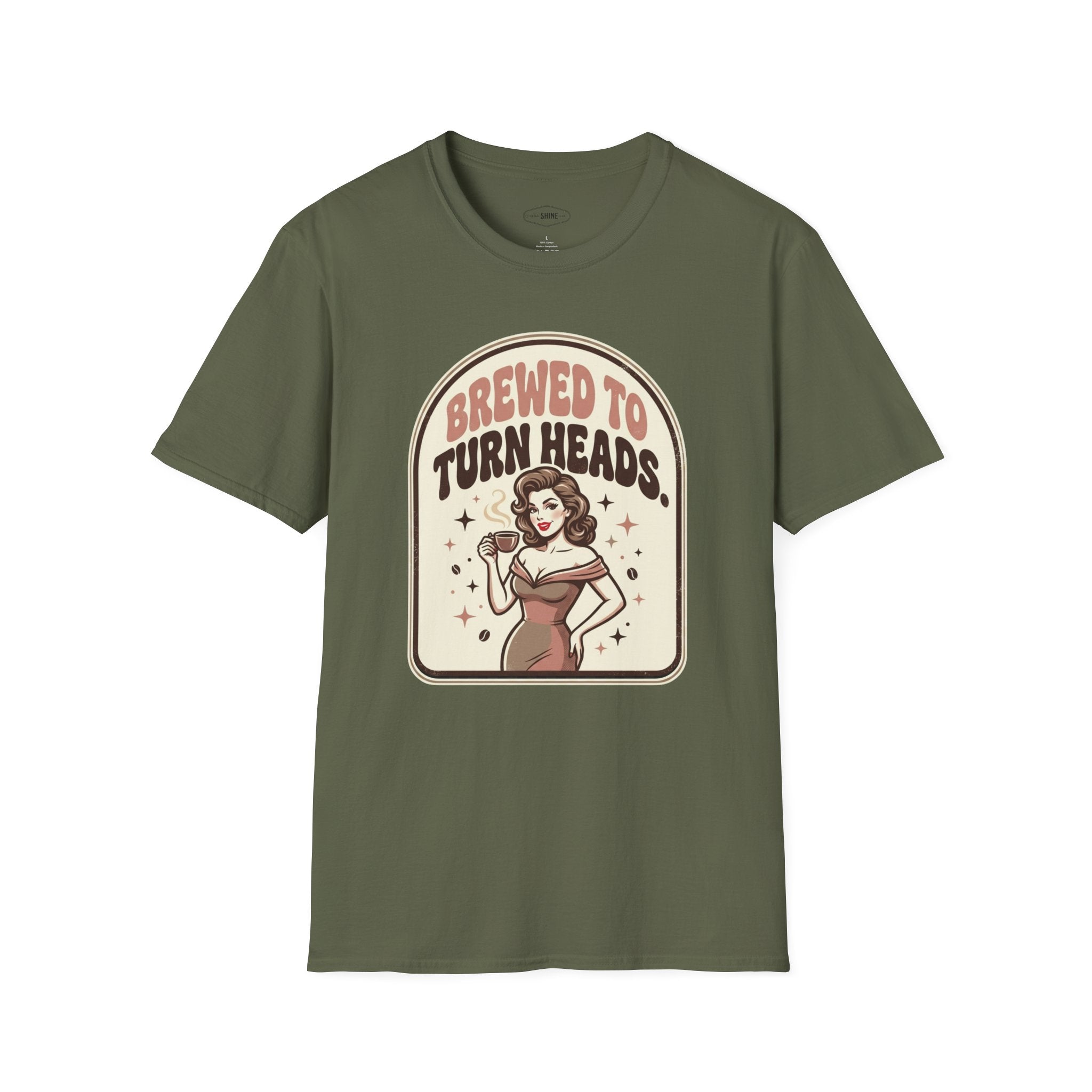 Brewed to Turn Heads T-Shirt Vintage Design