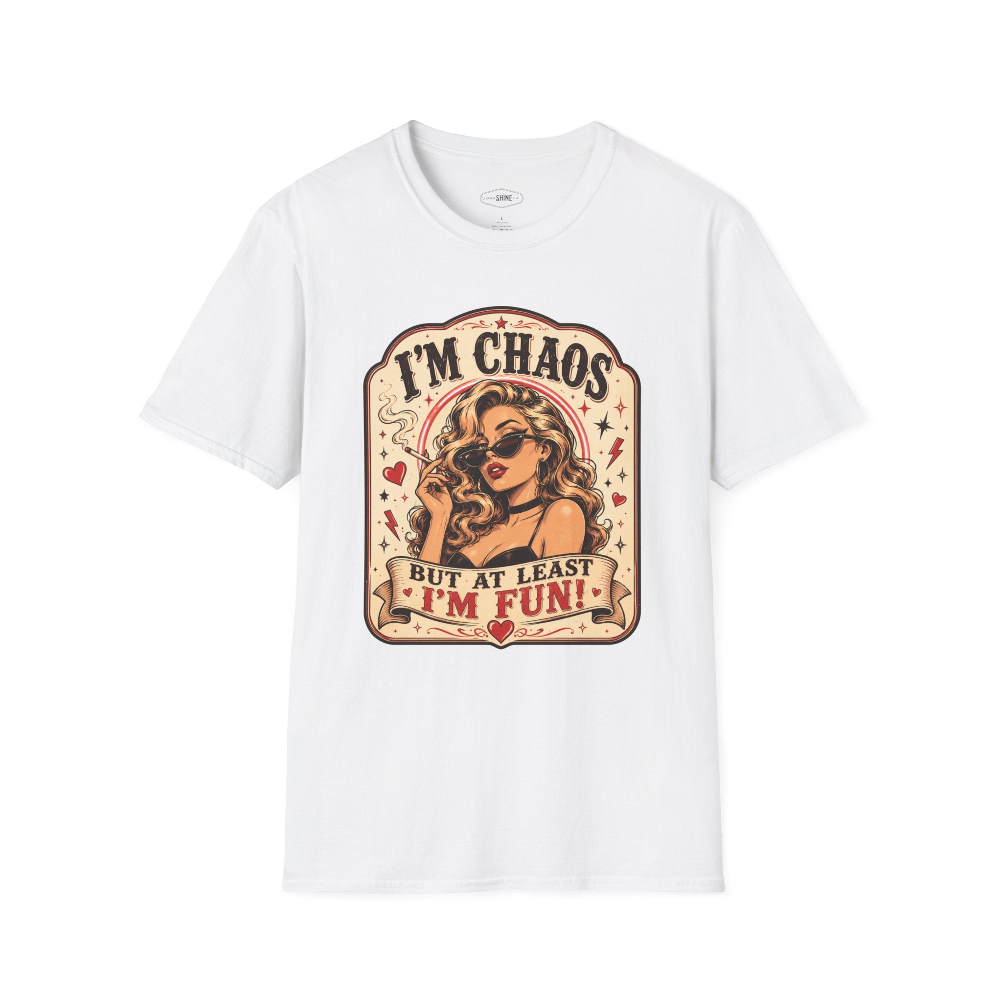 I'm Chaos but At Least I'm Fun T-Shirt Vintage Design