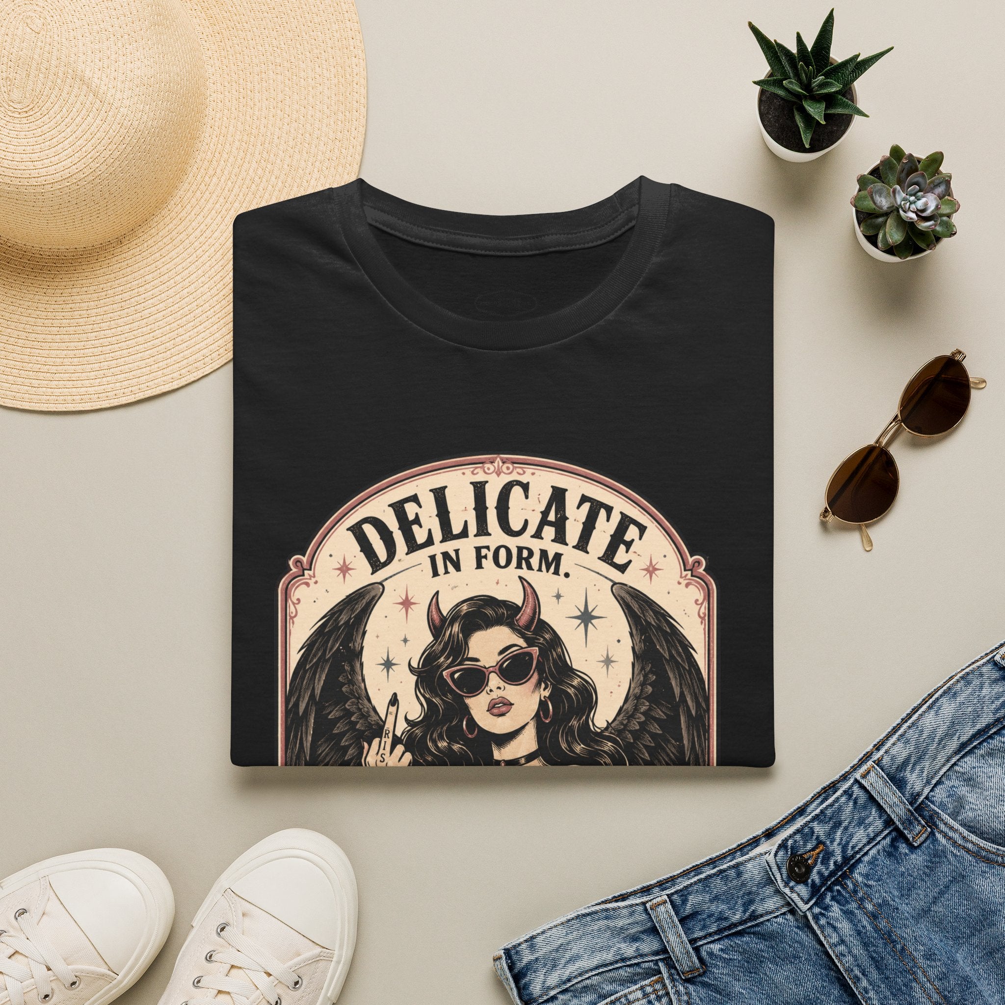 Delicate in Form, Dangerous in Design T-Shirt Vintage Design