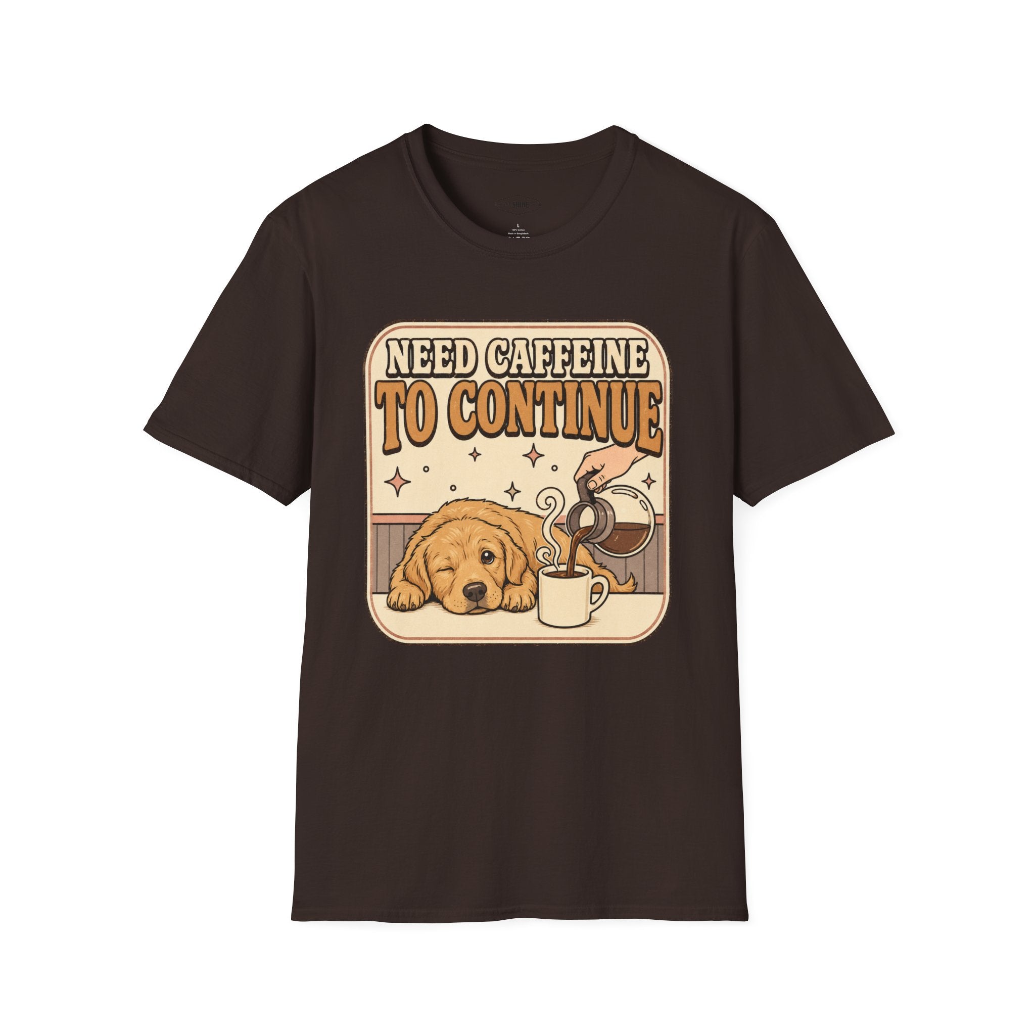 Need Caffeine to Continue T-Shirt Vintage Design