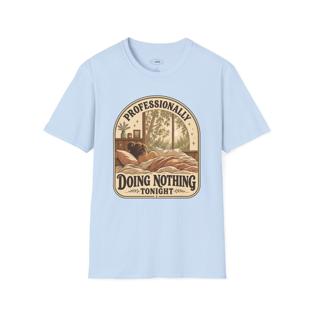 Professionally Doing Nothing Tonight T-Shirt Vintage Design