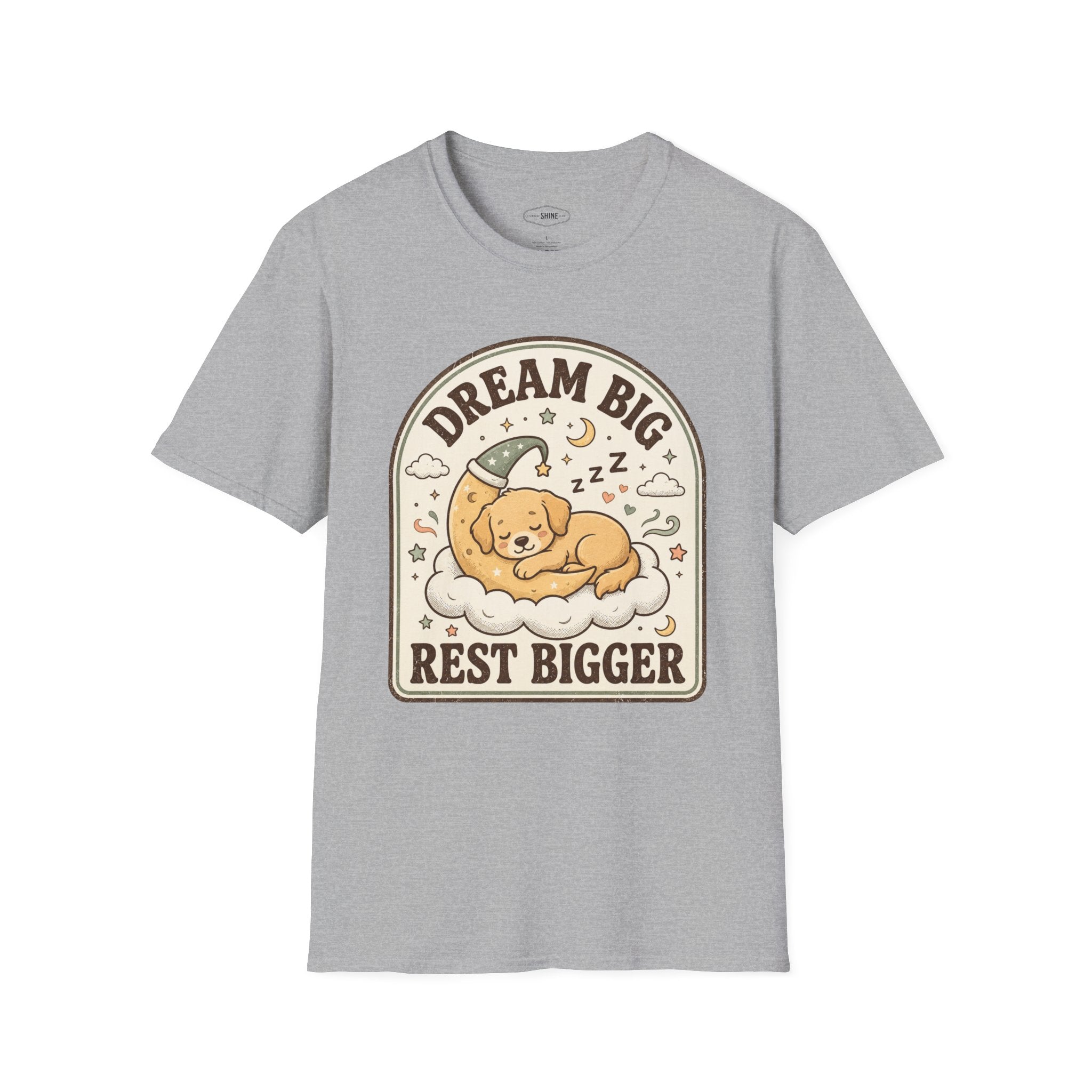 Dream Big Rest Bigger T-Shirt Vintage Design