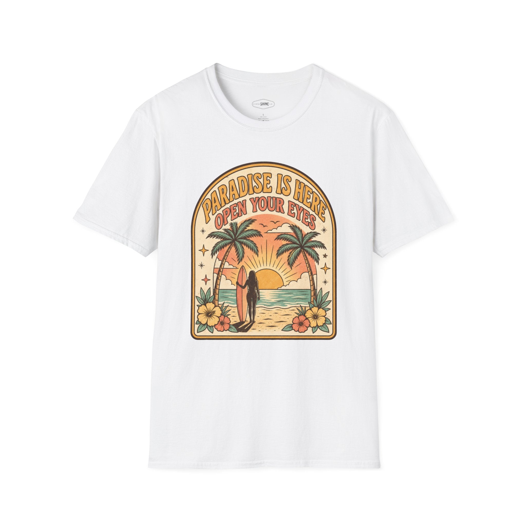 Paradise Is Here T-Shirt Vintage Design