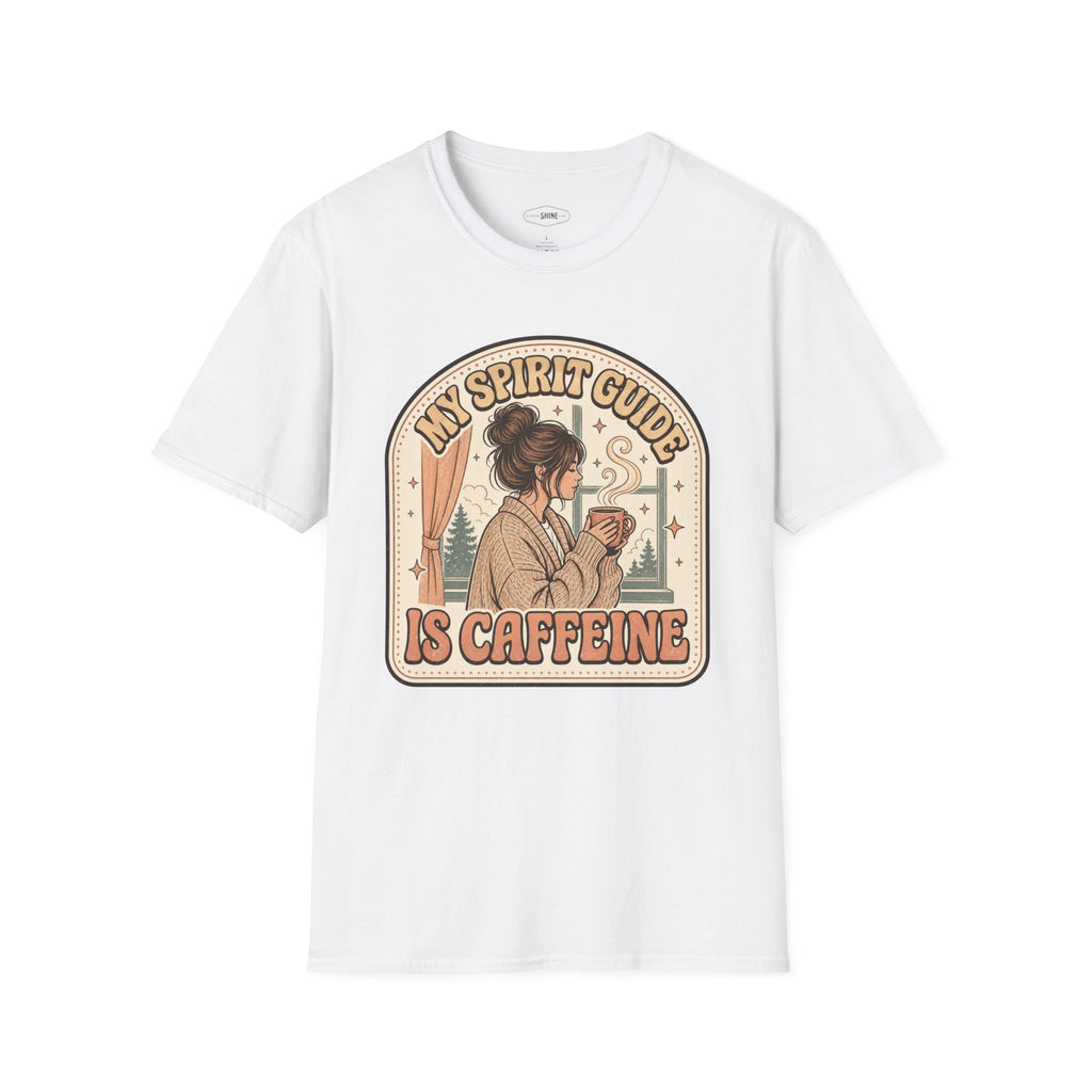 My Spirit Guide Is Caffeine T-Shirt Vintage Design