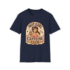 Hot Girl Caffeine Club T-Shirt Vintage Design