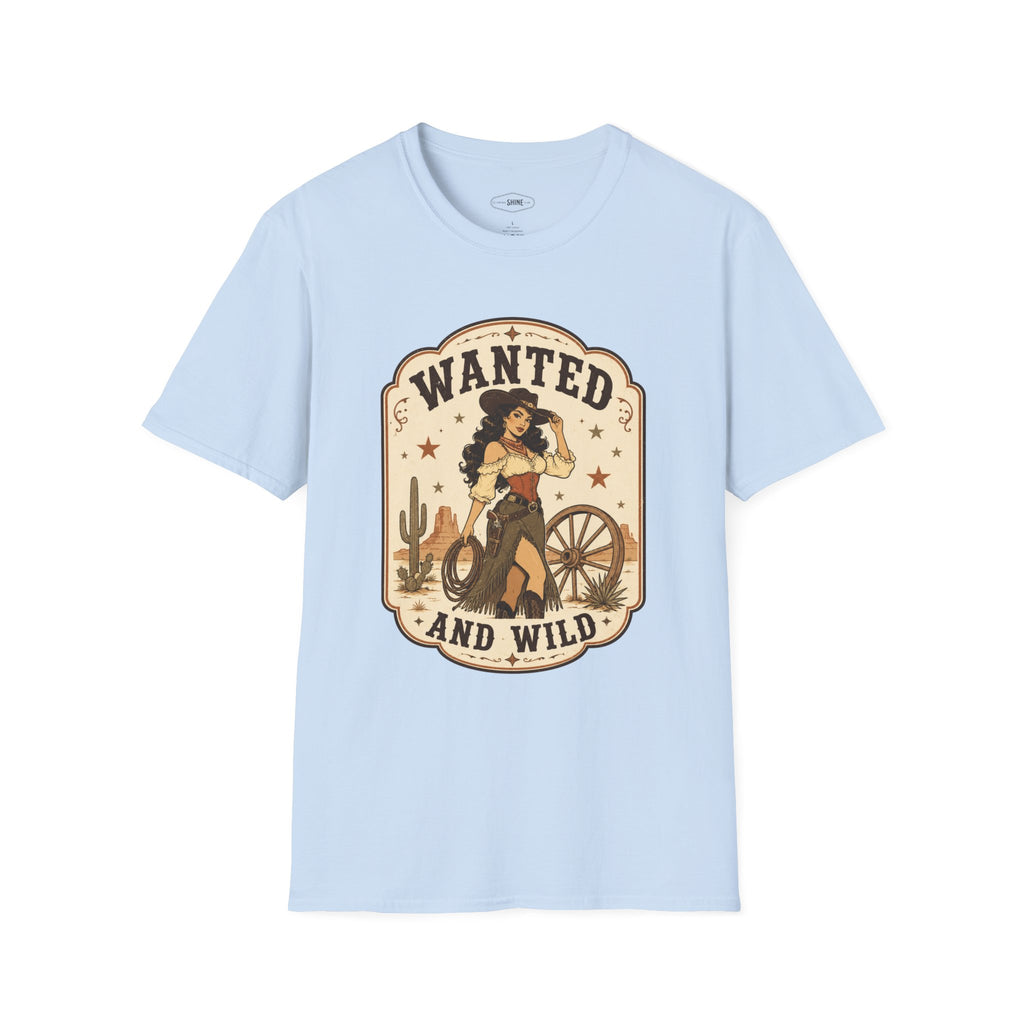 Wanted and Wild T-Shirt Vintage Design